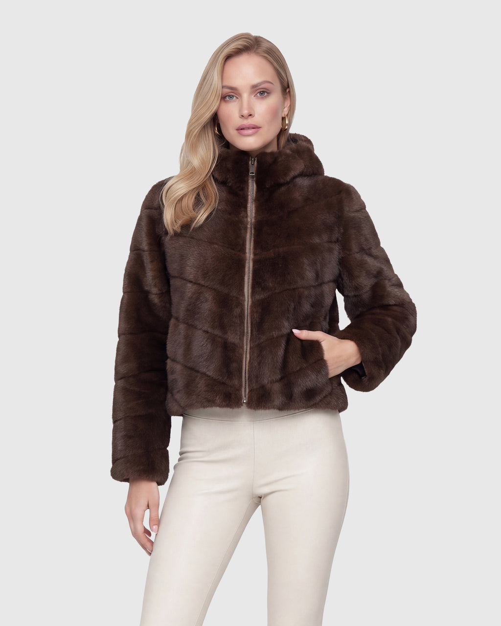 FUR-FREE MINK (FAUX FUR) PARKA