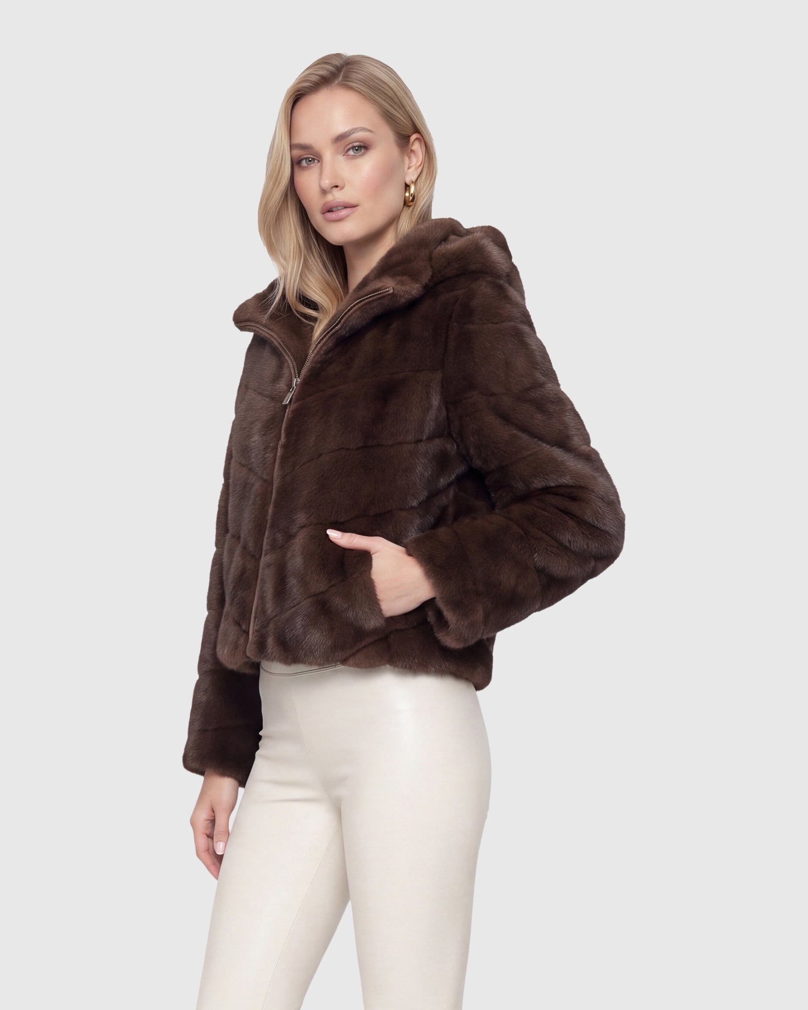 FUR-FREE MINK (FAUX FUR) PARKA