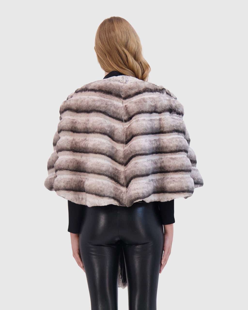 FUR-FREE CHINCHILLA (FAUX FUR) STOLE