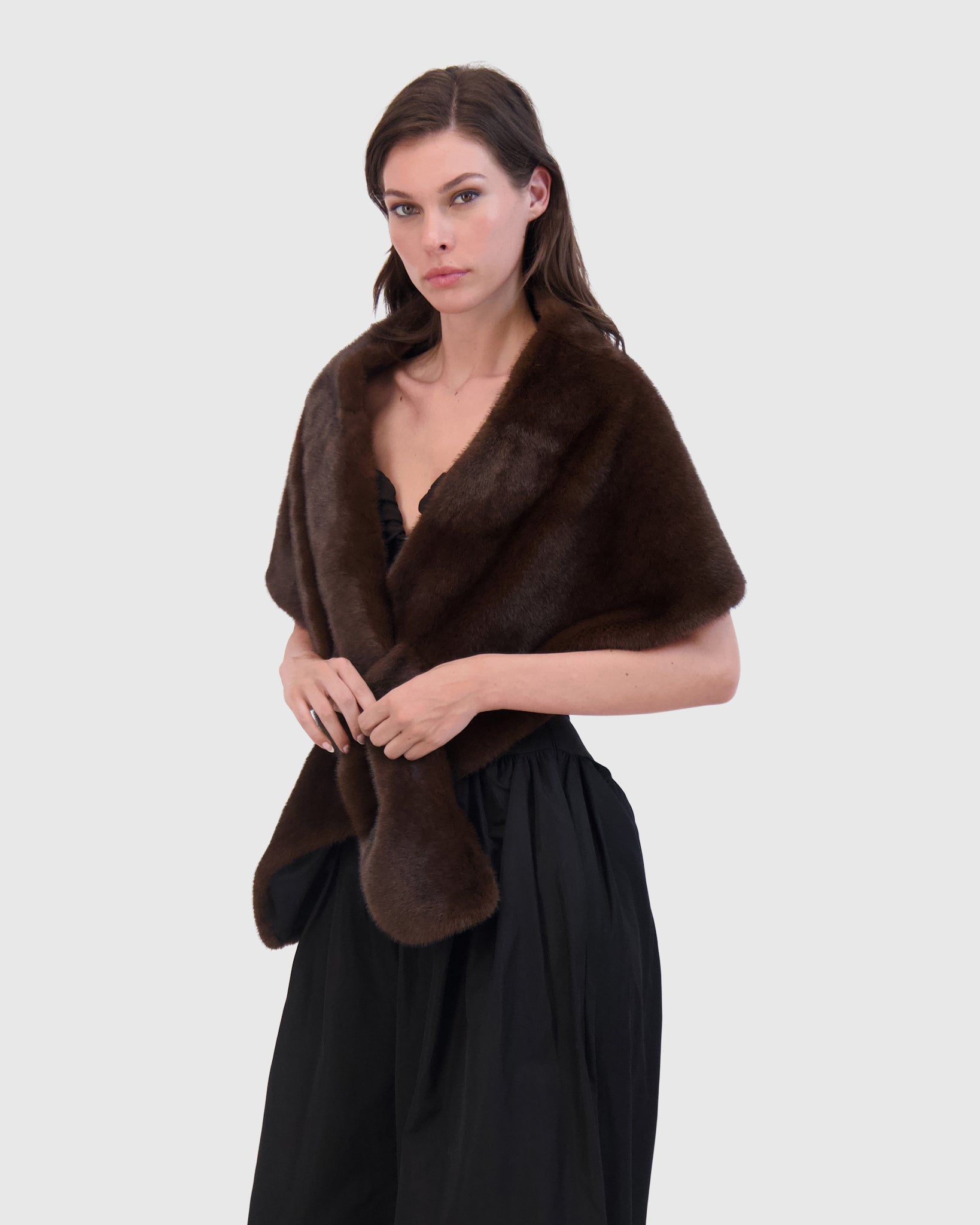 FUR-FREE MINK (FAUX FUR) STOLE