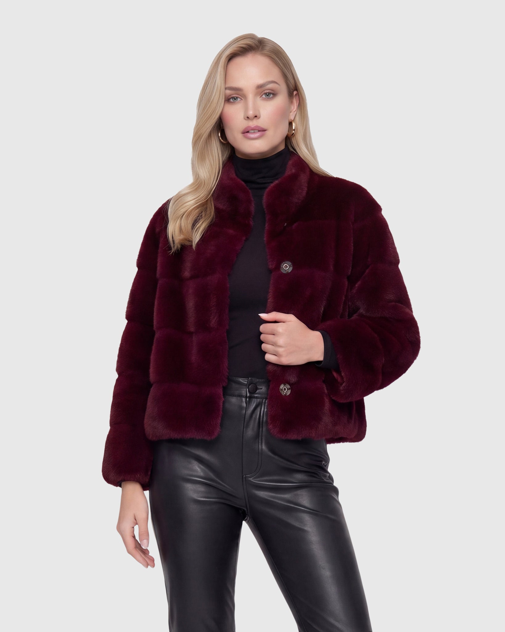 FUR-FREE MINK (FAUX FUR) JACKET