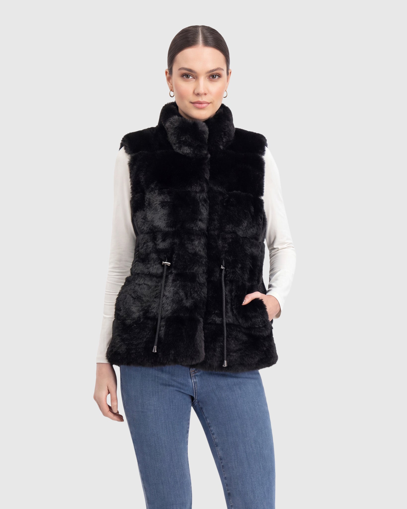FUR-FREE REX RABBIT (FAUX FUR) VEST