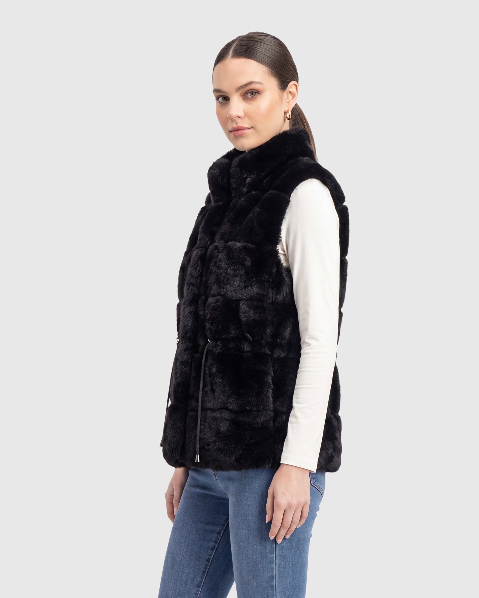 FUR-FREE REX RABBIT (FAUX FUR) VEST