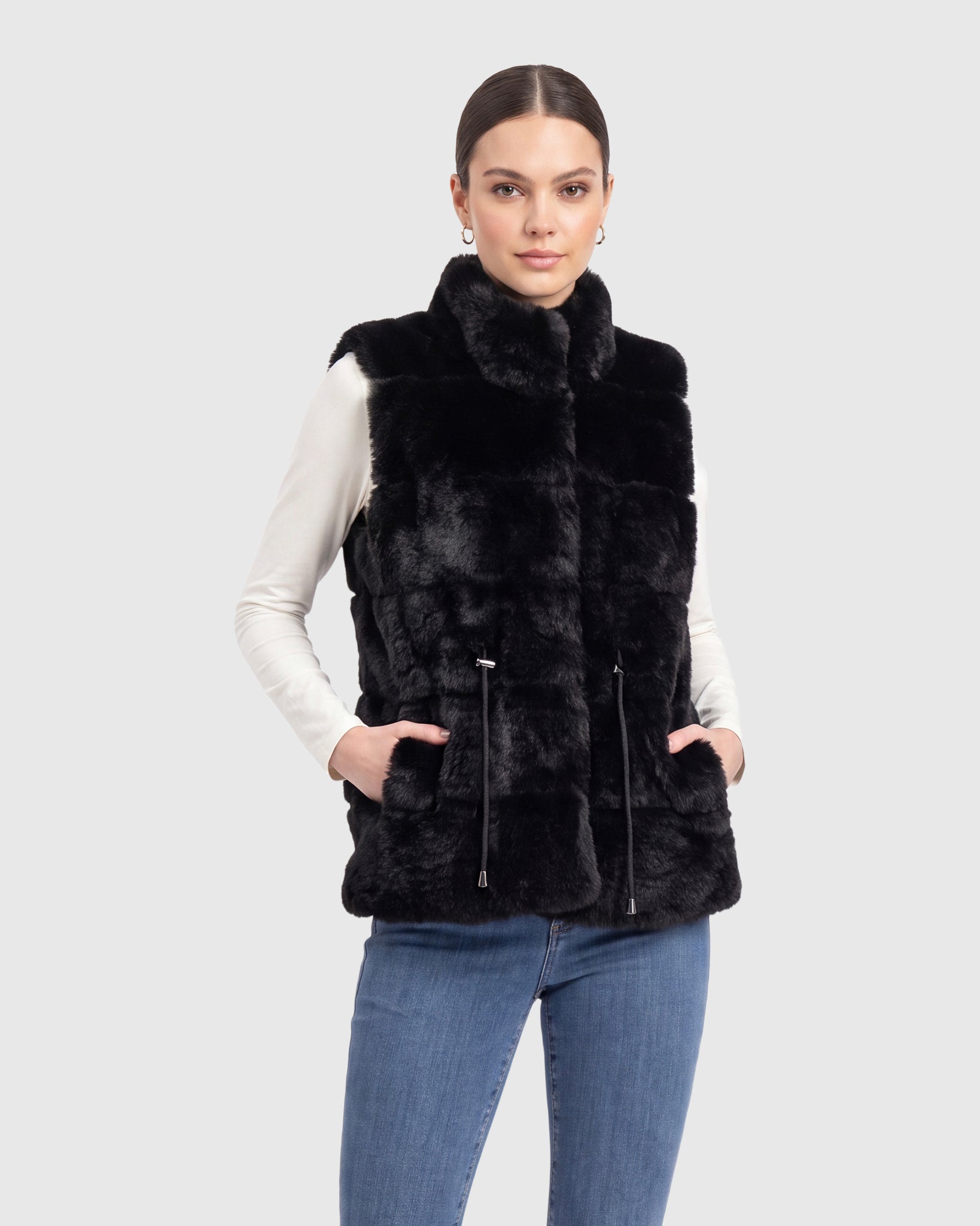 FUR-FREE REX RABBIT (FAUX FUR) VEST
