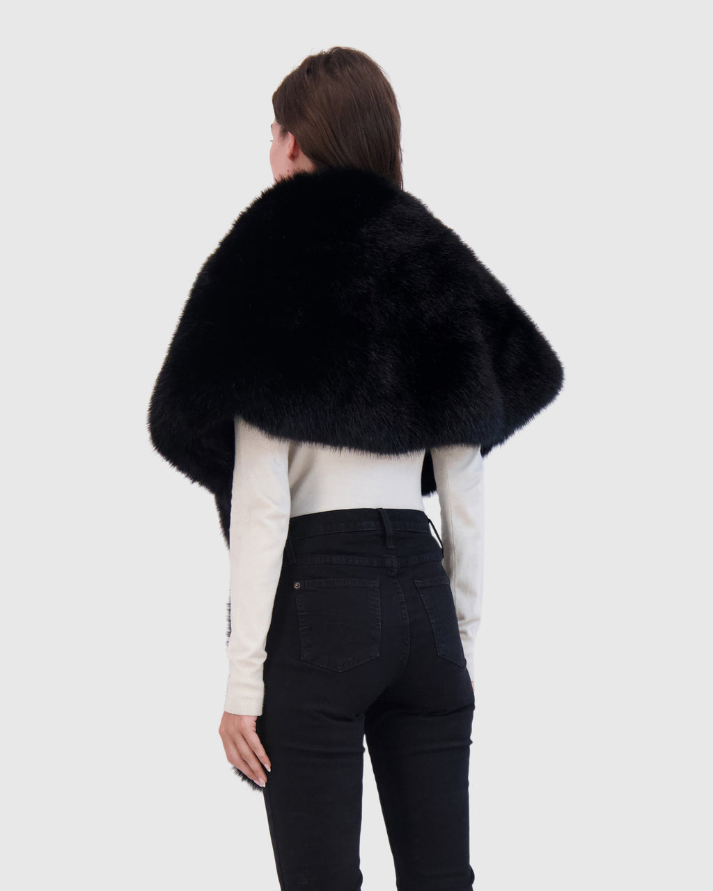 FUR-FREE FOX (FAUX FUR) STOLE