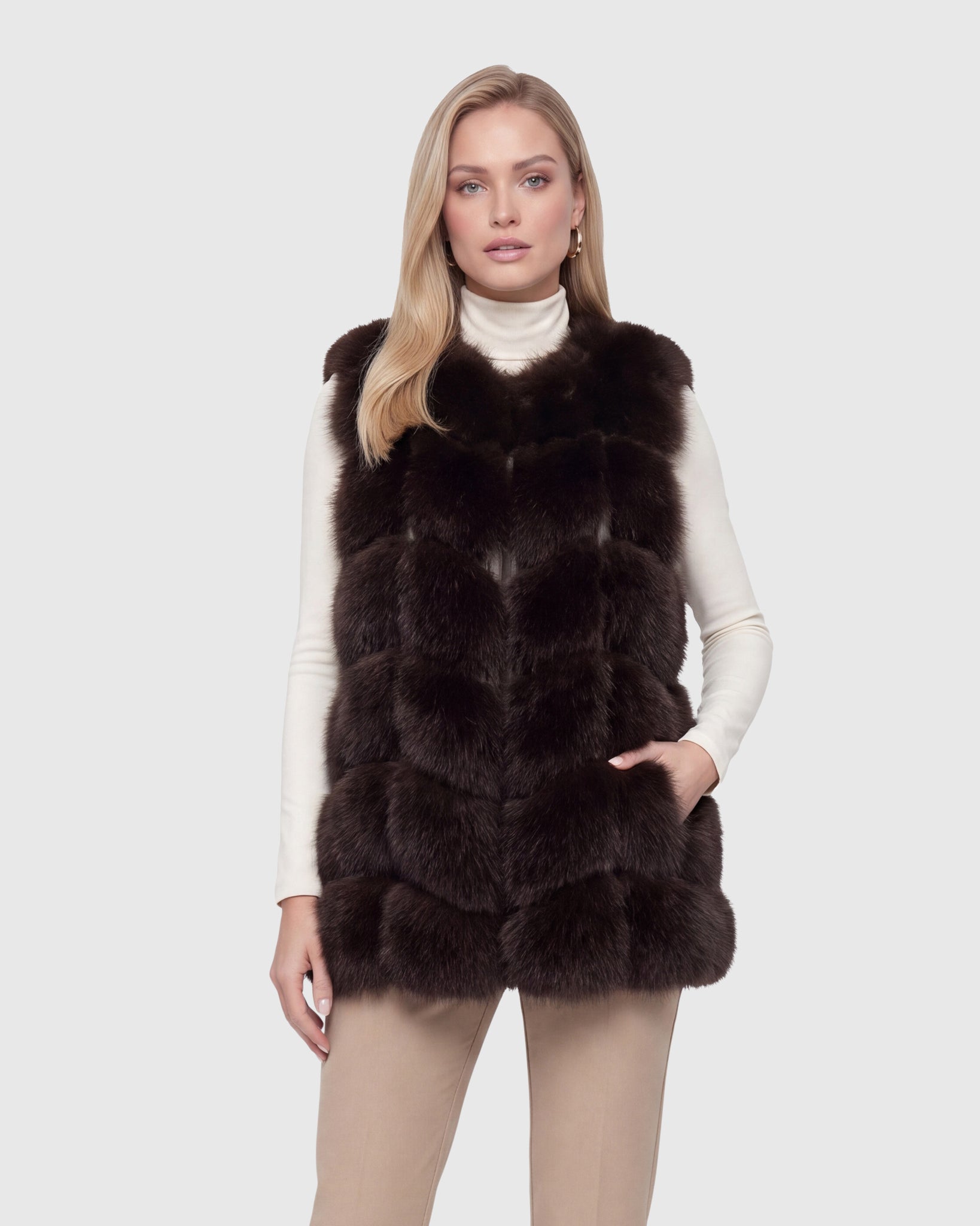 FUR-FREE FOX (FAUX FUR) VEST