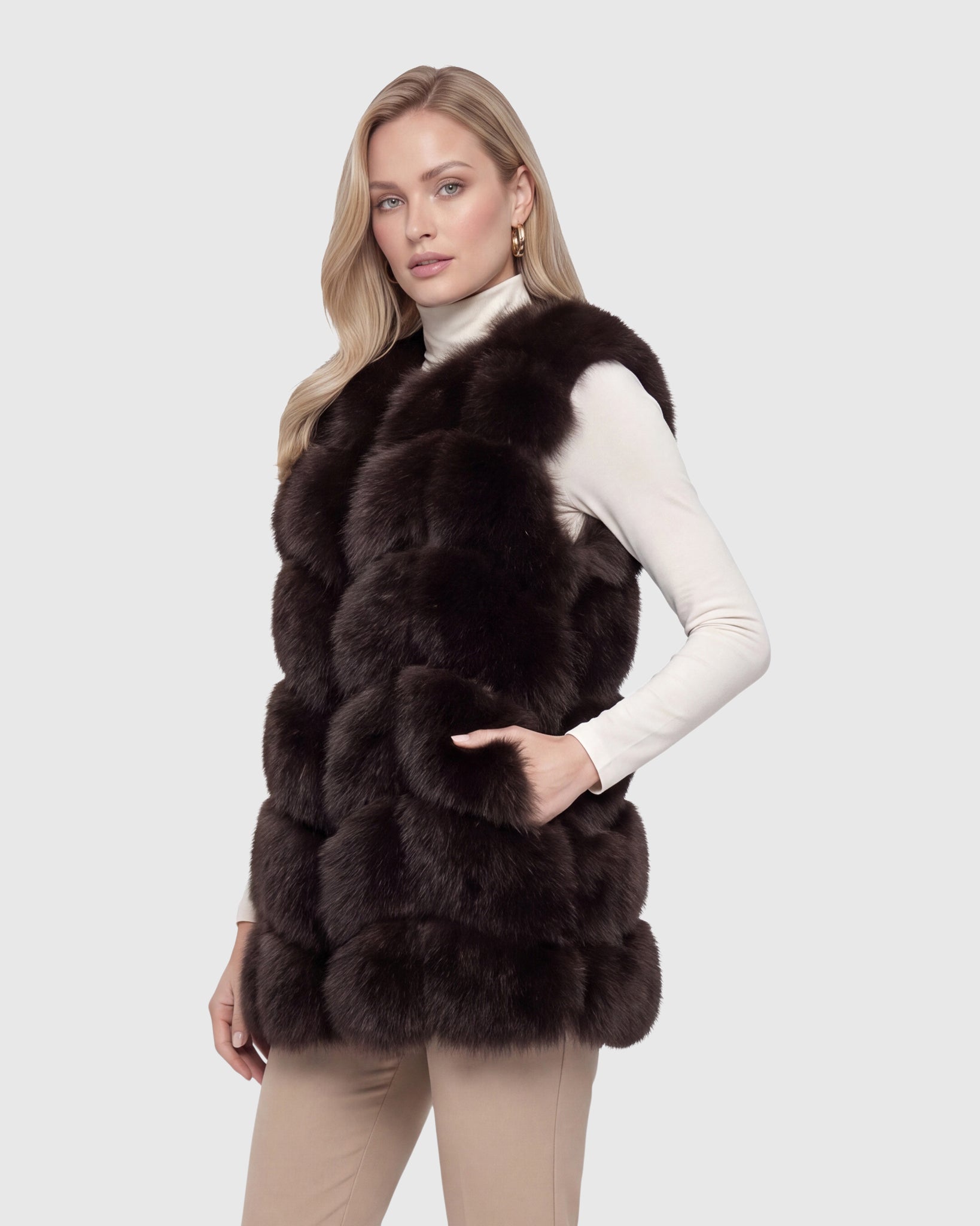 FUR-FREE FOX (FAUX FUR) VEST