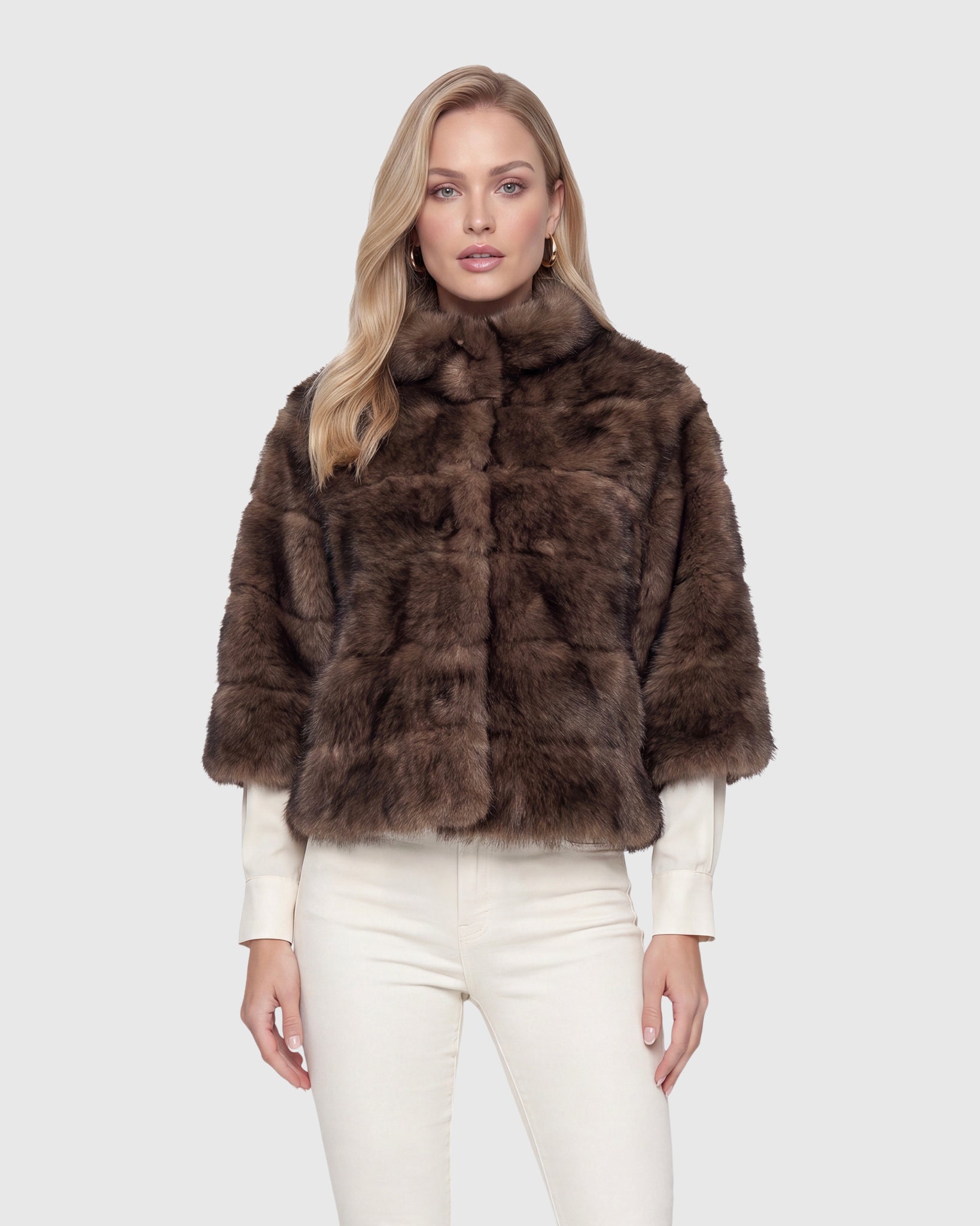 FUR-FREE SABLE (FAUX FUR) JACKET