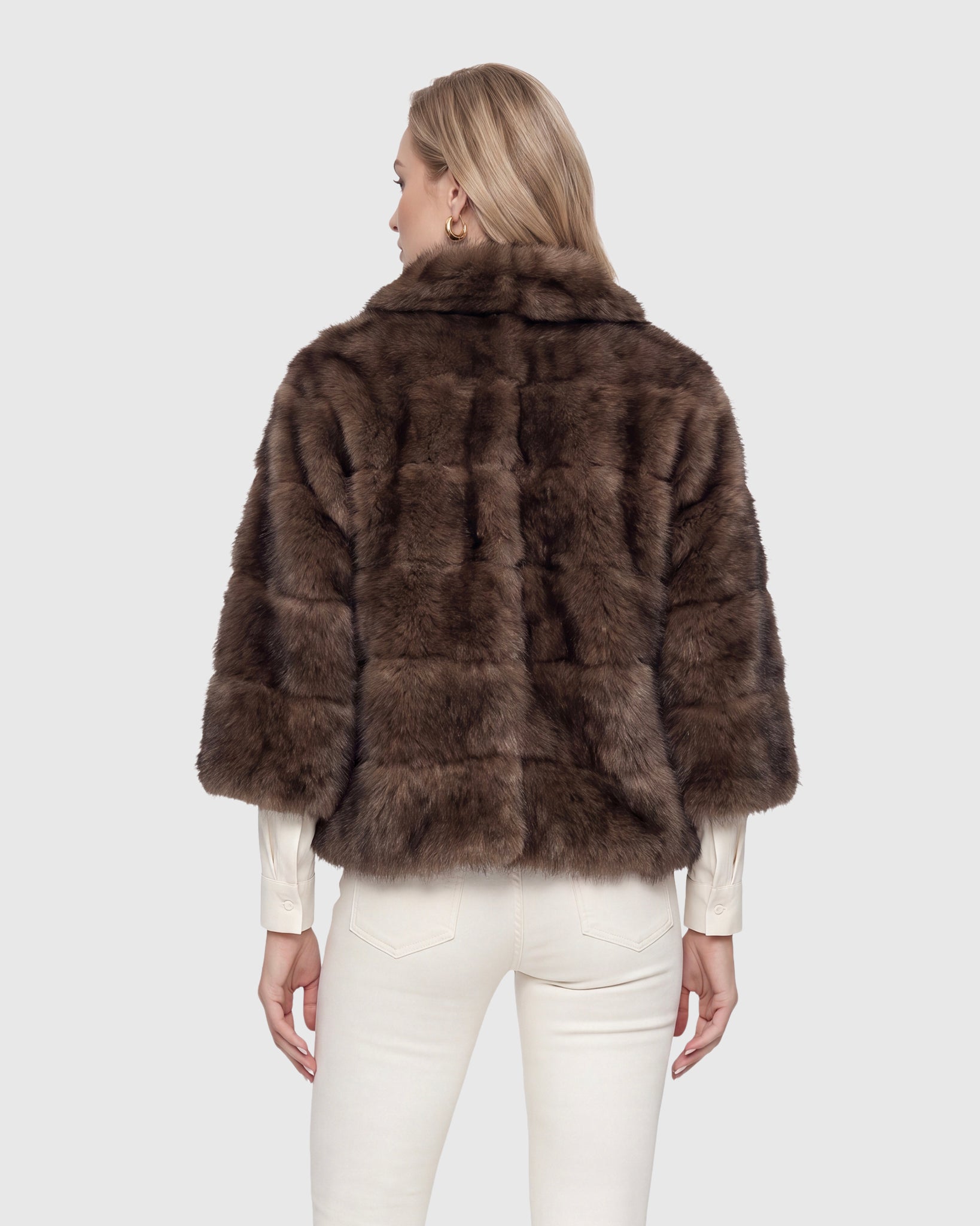 FUR-FREE SABLE (FAUX FUR) JACKET