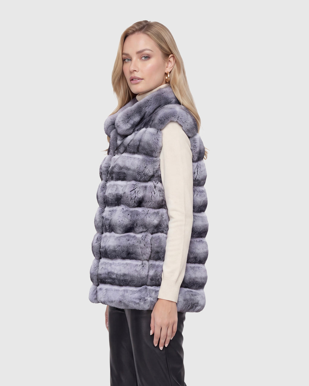 FUR-FREE CHINCHILLA (FAUX FUR) VEST