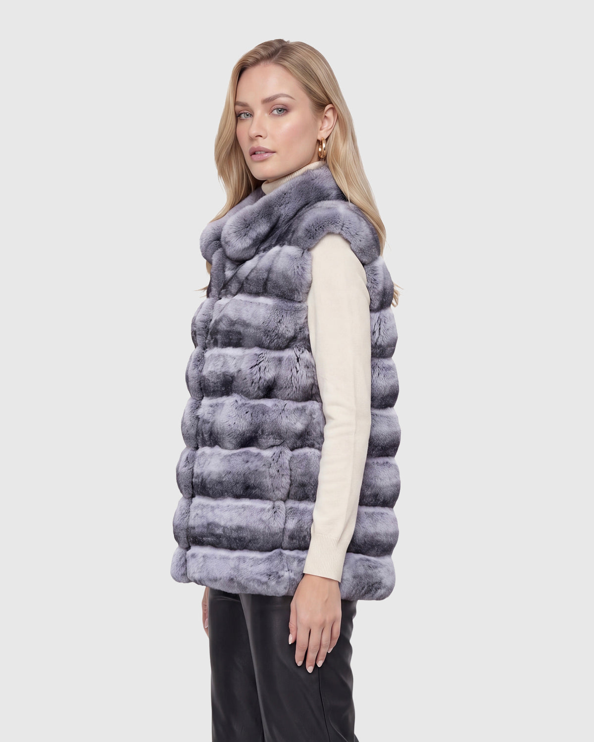 FUR-FREE CHINCHILLA (FAUX FUR) VEST