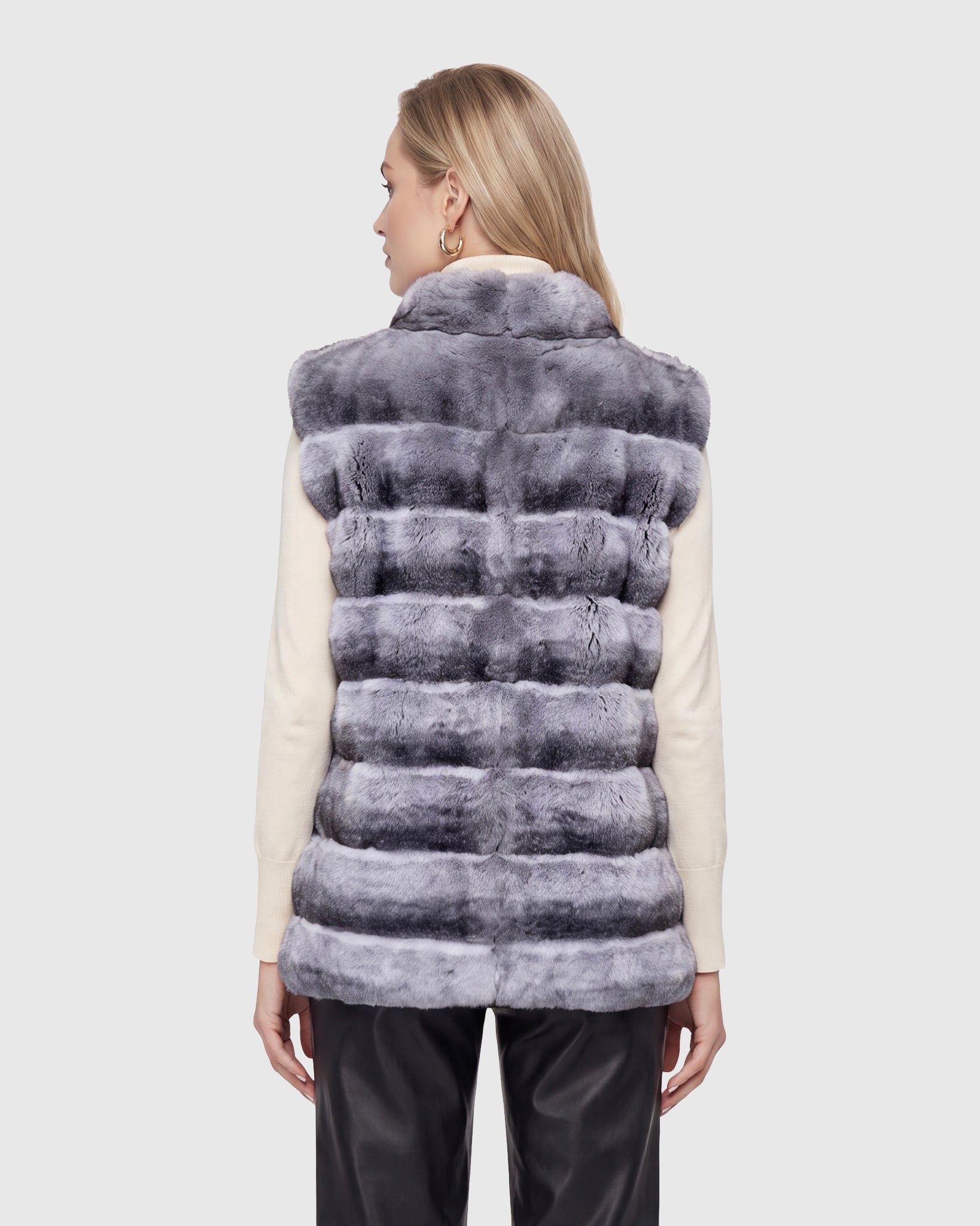 FUR-FREE CHINCHILLA (FAUX FUR) VEST