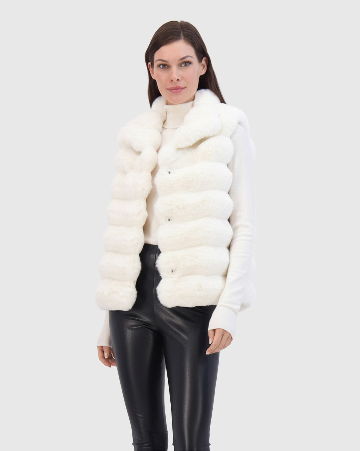 FUR-FREE CHINCHILLA (FAUX FUR) VEST