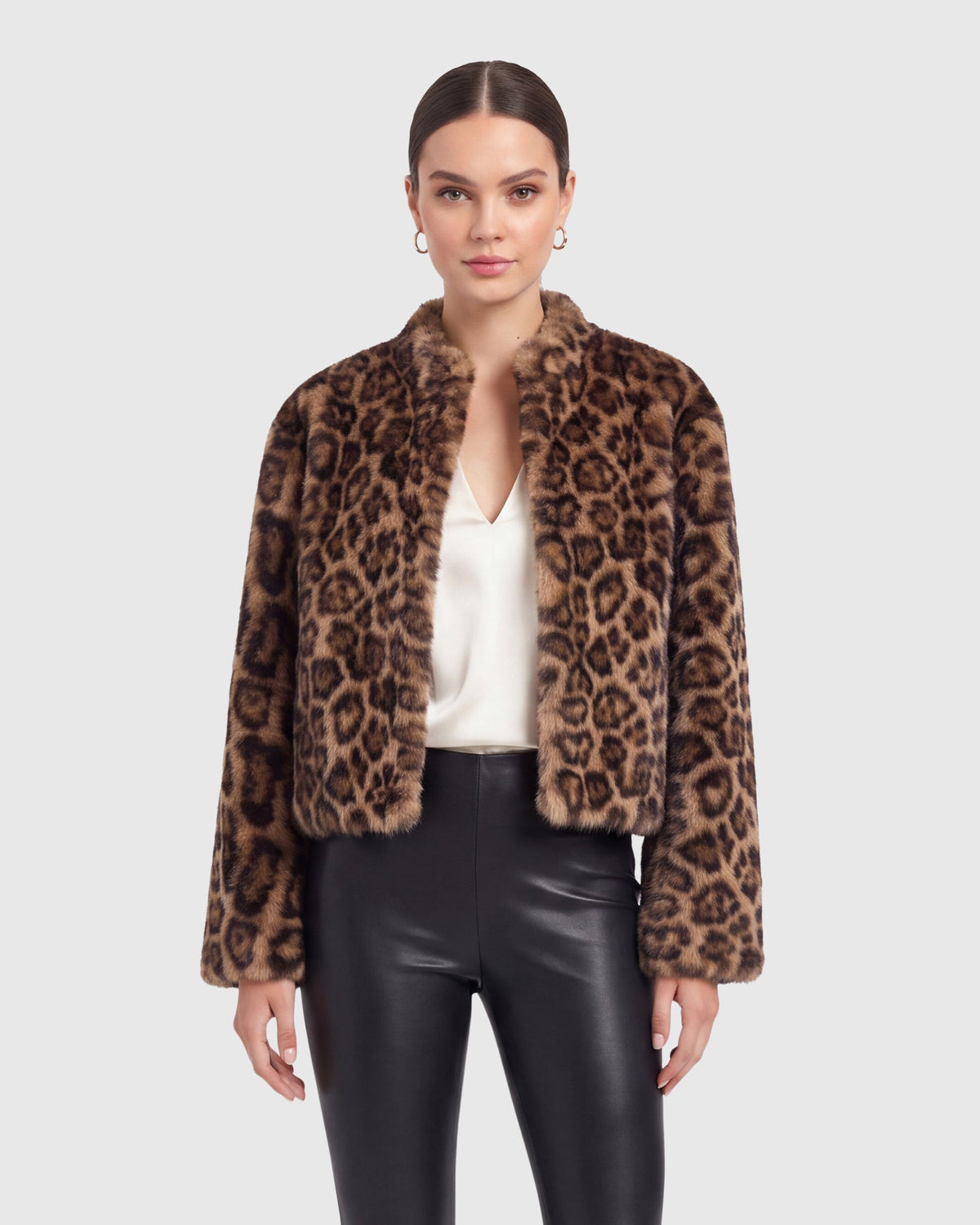 FUR-FREE MINK (FAUX FUR) JACKET - LPRD PRINT