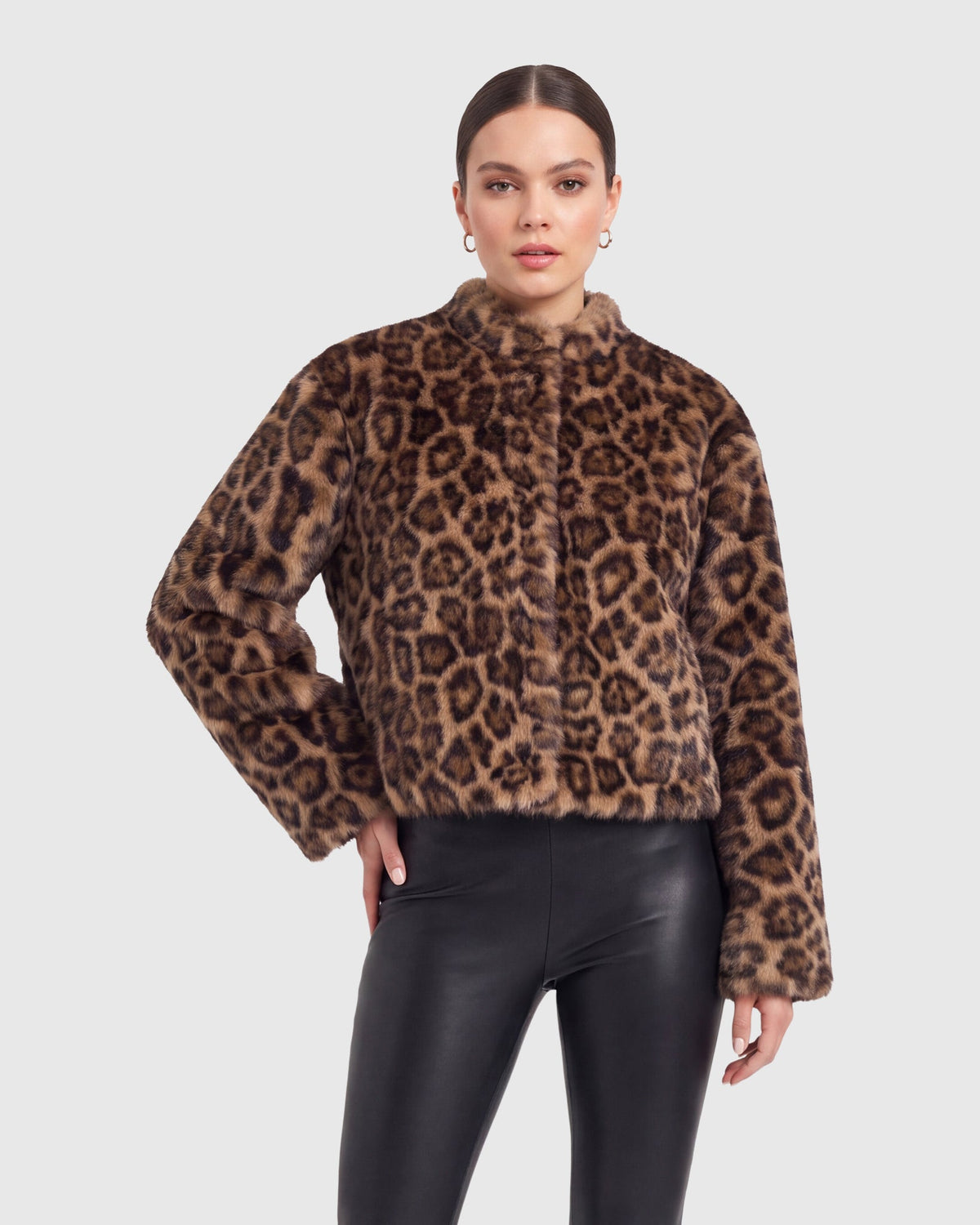 FUR-FREE MINK (FAUX FUR) JACKET - LPRD PRINT