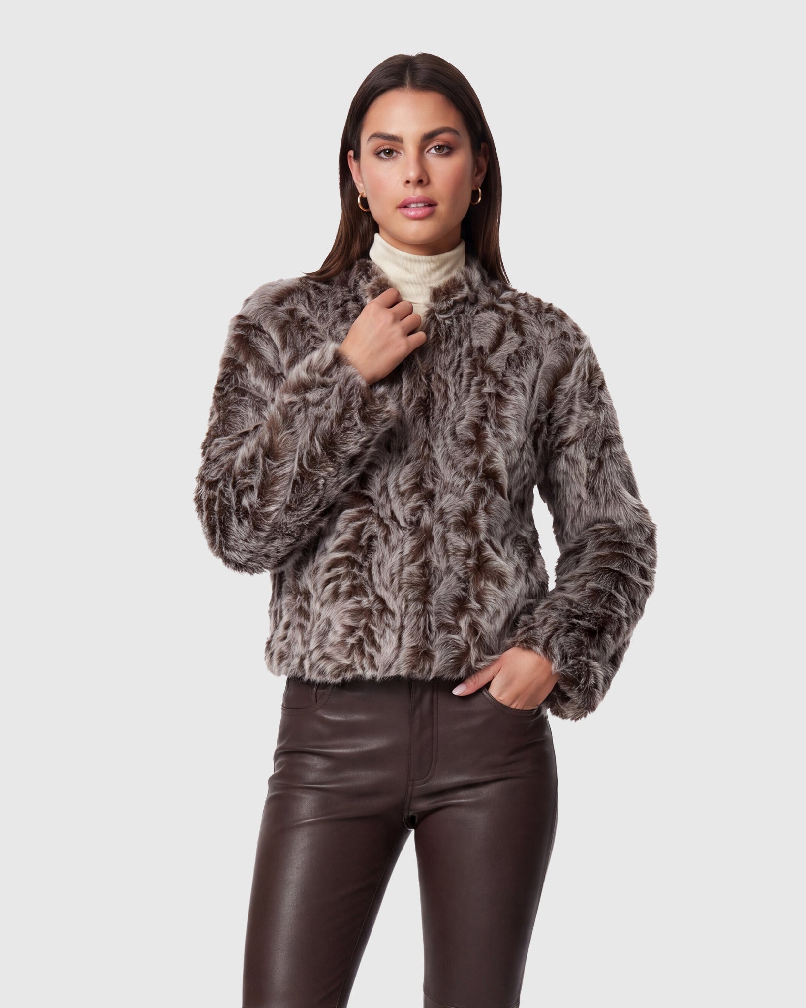FUR-FREE LAMB (FAUX FUR) JACKET