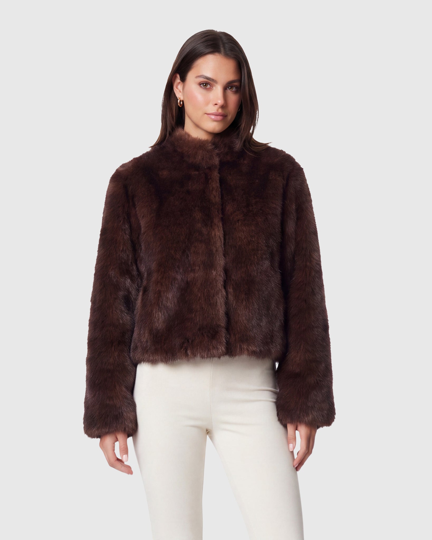 FUR-FREE SABLE (FAUX FUR) JACKET
