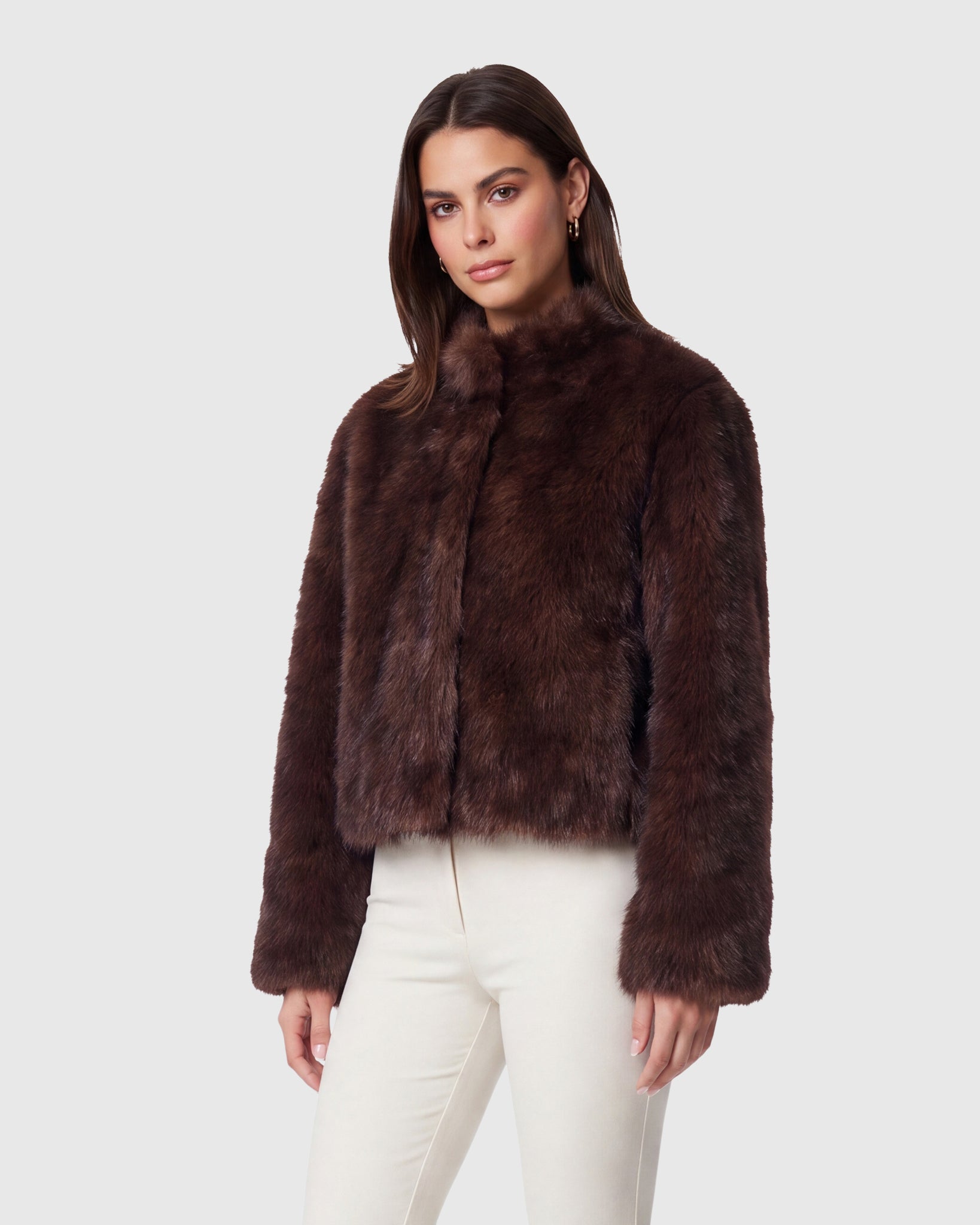 FUR-FREE SABLE (FAUX FUR) JACKET