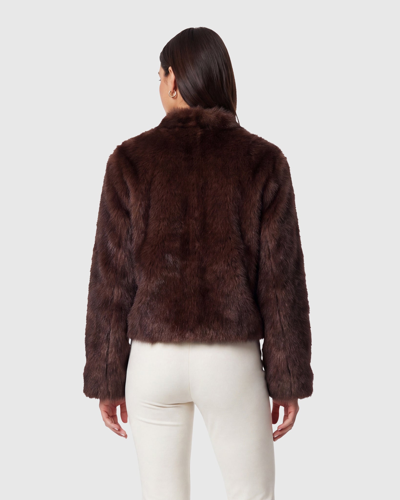 FUR-FREE SABLE (FAUX FUR) JACKET