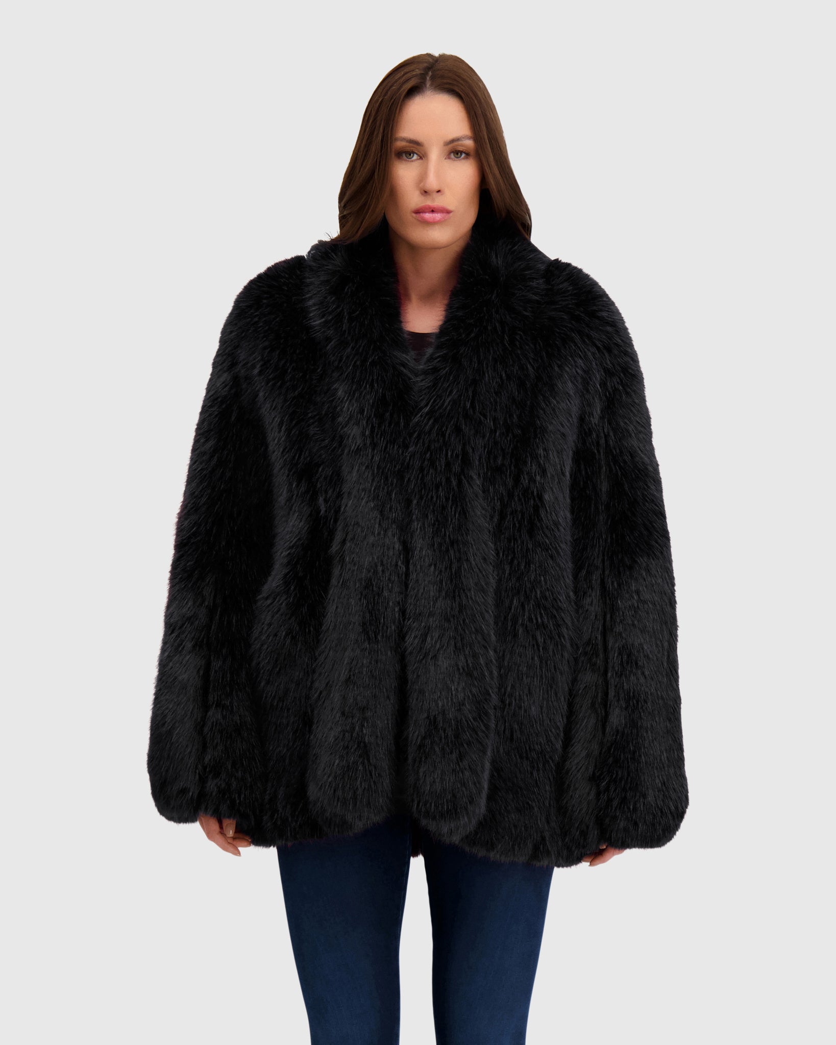 FUR-FREE FOX (FAUX FUR) JACKET