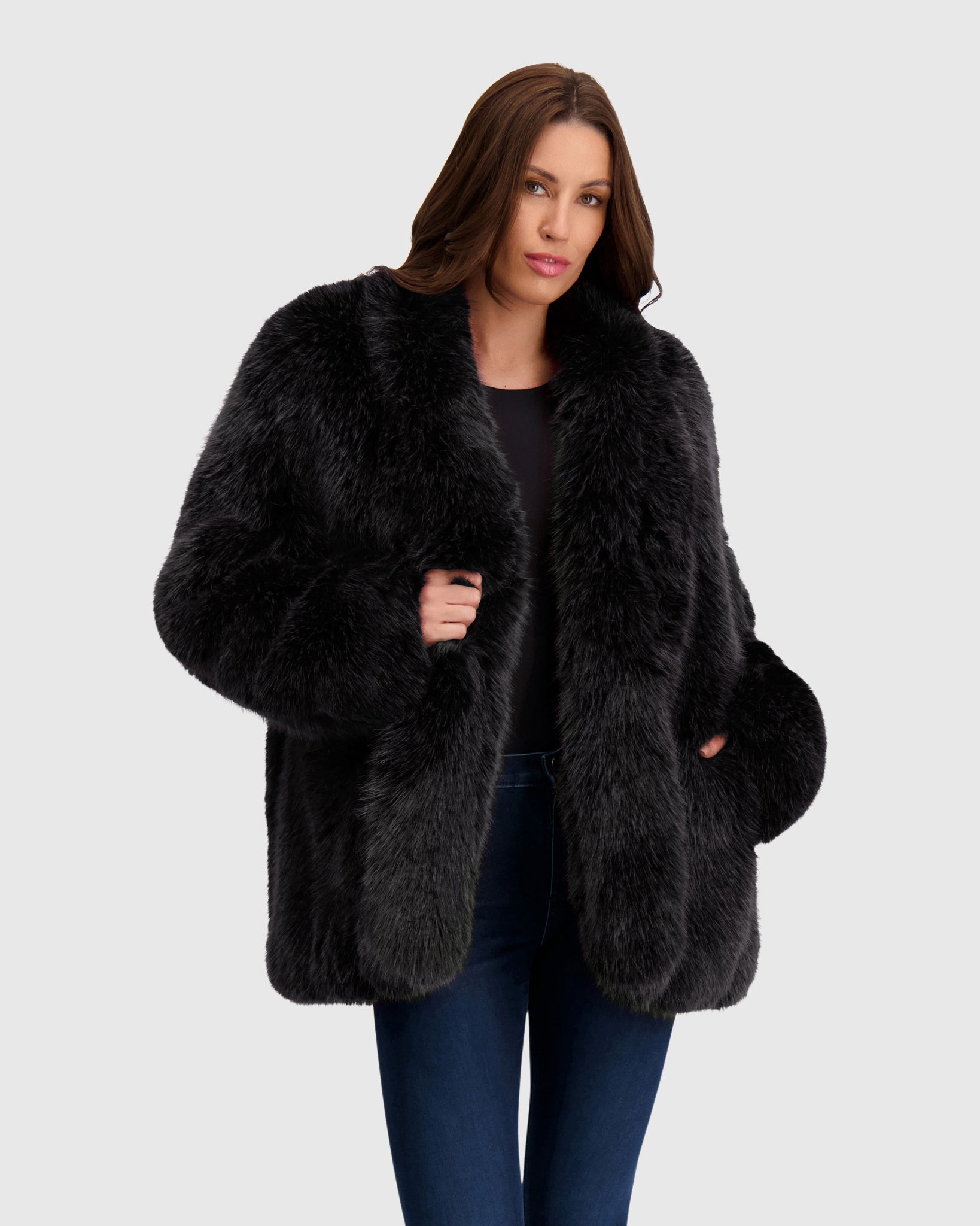 FUR-FREE FOX (FAUX FUR) JACKET