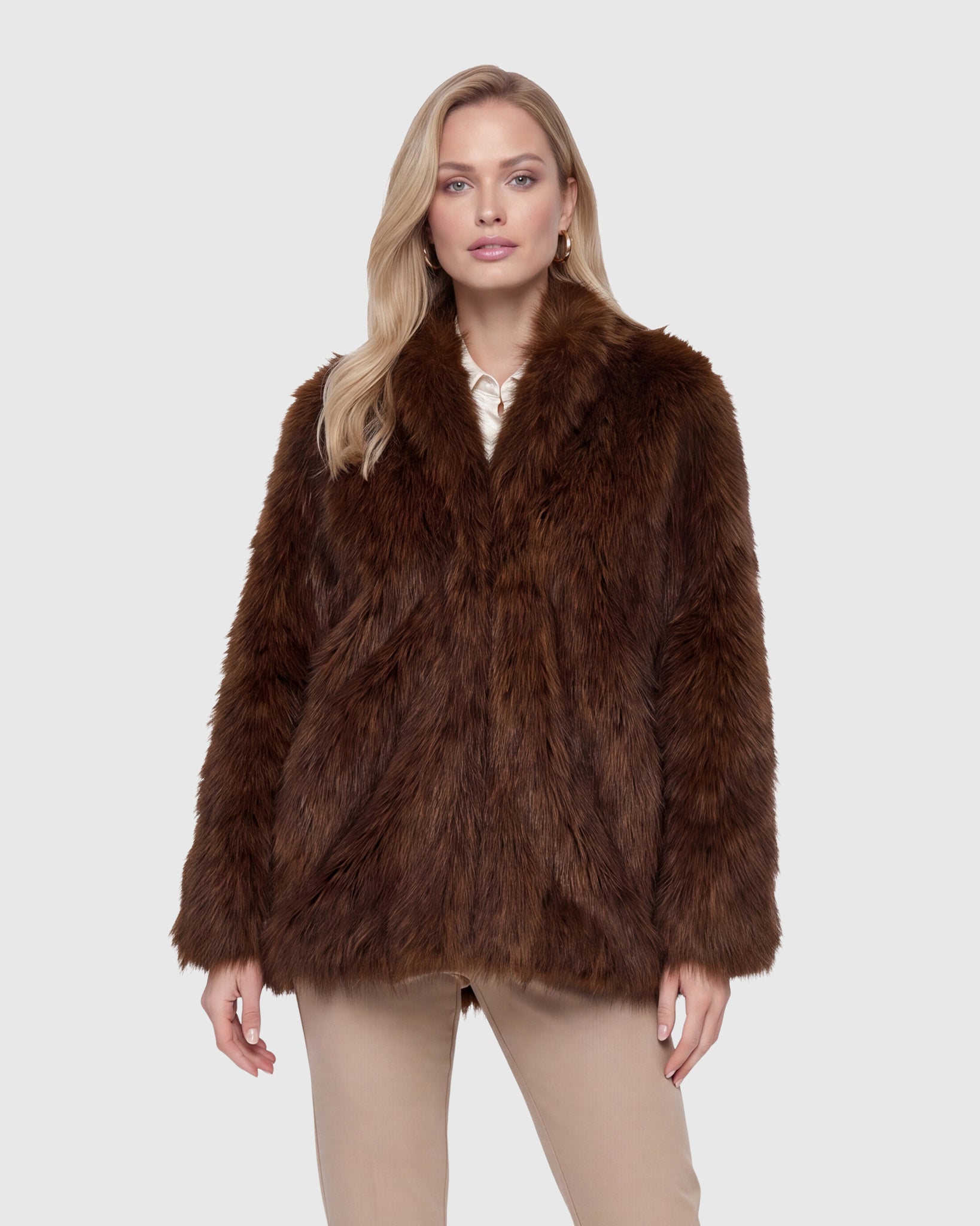 FUR-FREE FOX (FAUX FUR) JACKET