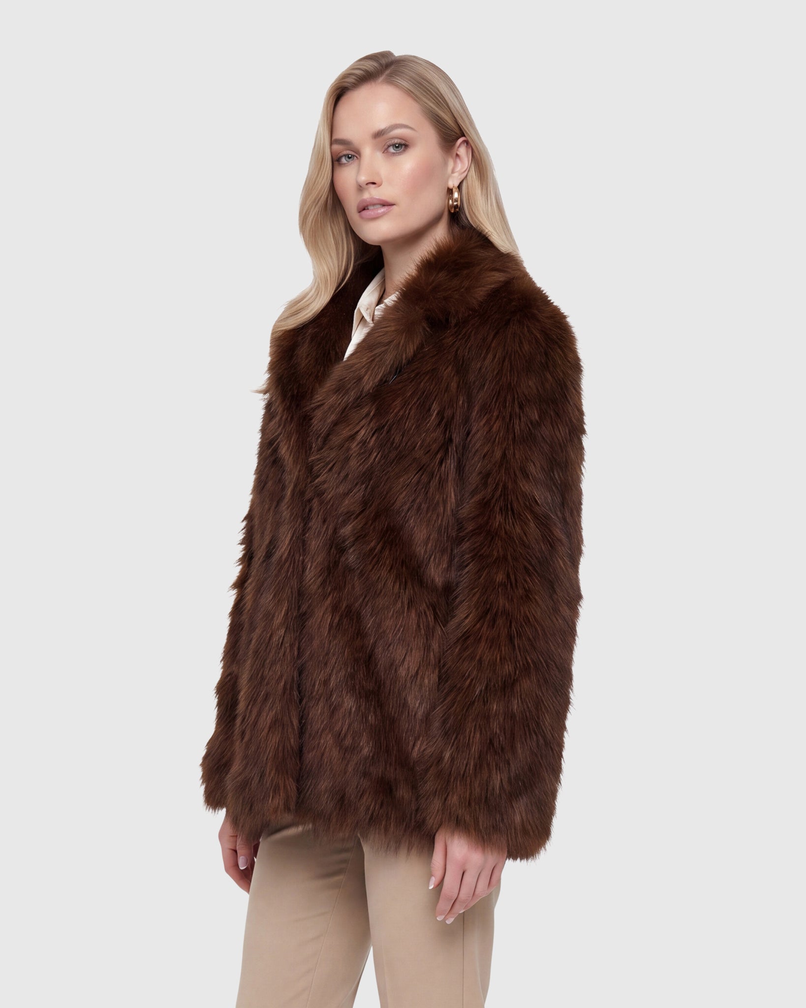 FUR-FREE FOX (FAUX FUR) JACKET