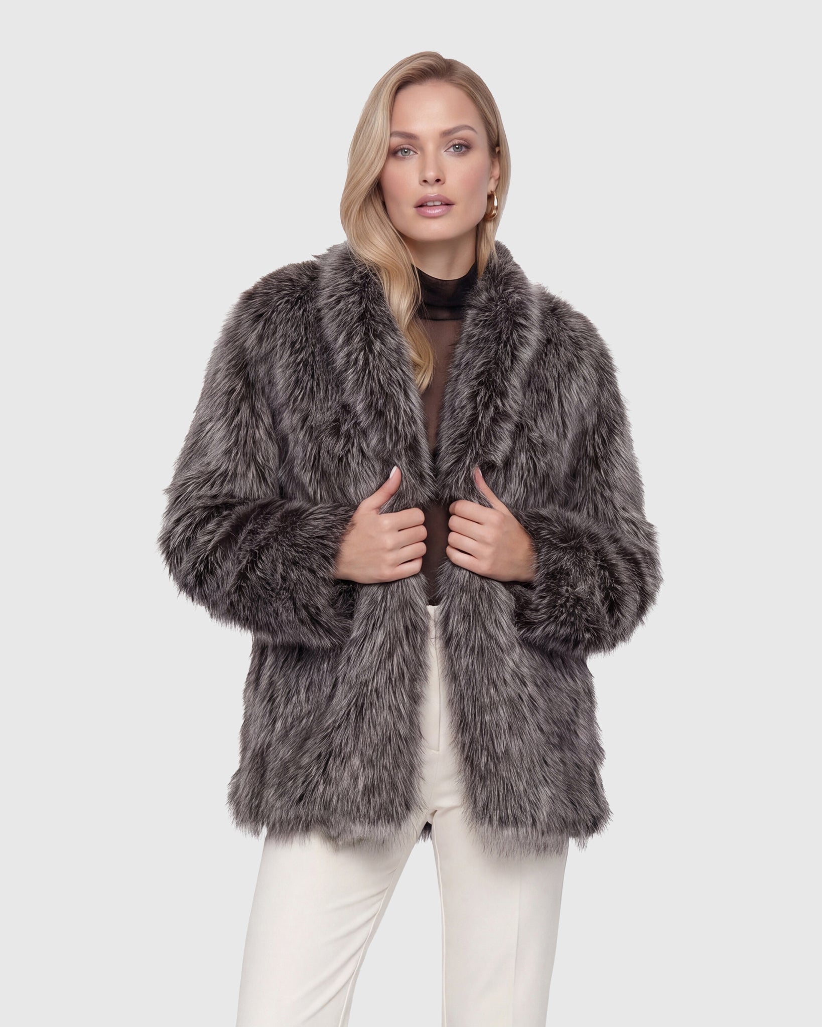 FUR-FREE FOX (FAUX FUR) JACKET