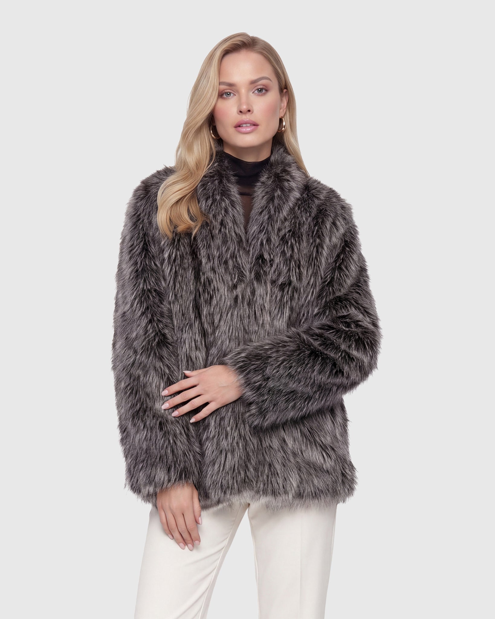 FUR-FREE FOX (FAUX FUR) JACKET