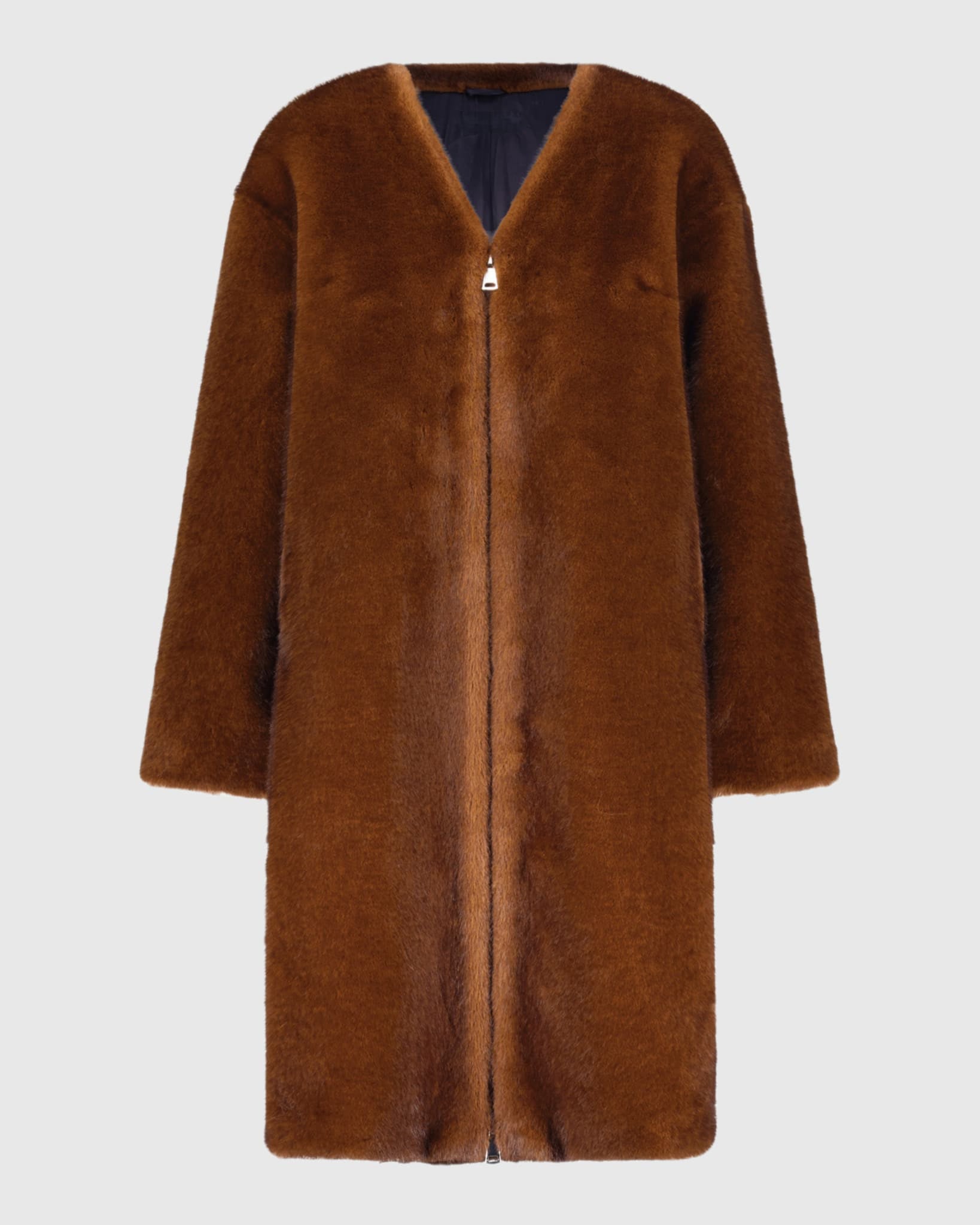 FUR-FREE MINK (FAUX FUR) SHORT COAT