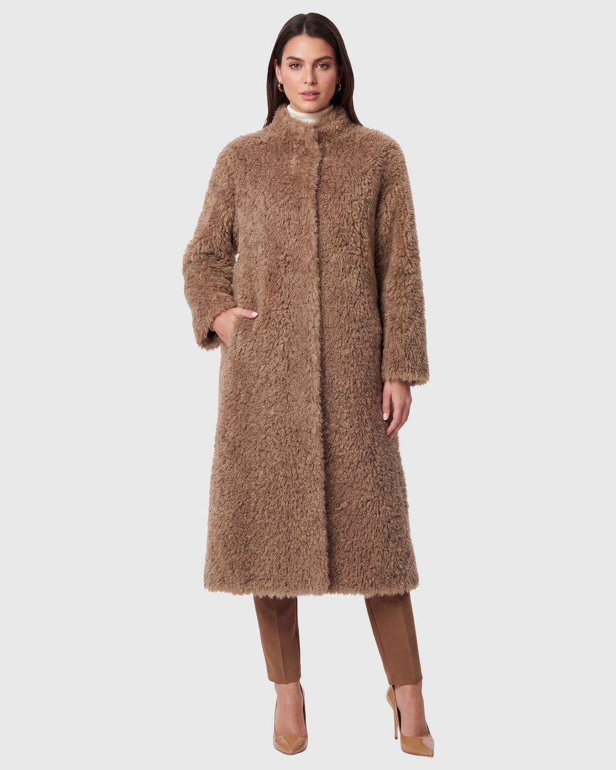 FUR-FREE CASHMERE GOAT (FAUX FUR) COAT