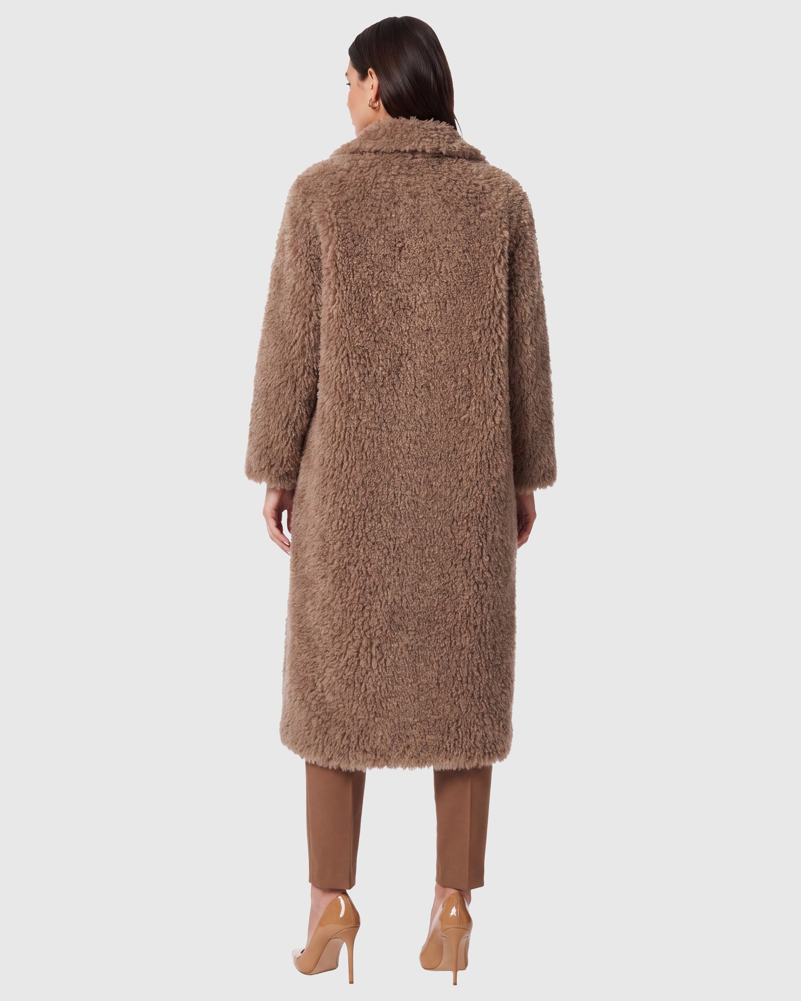 FUR-FREE CASHMERE GOAT (FAUX FUR) COAT