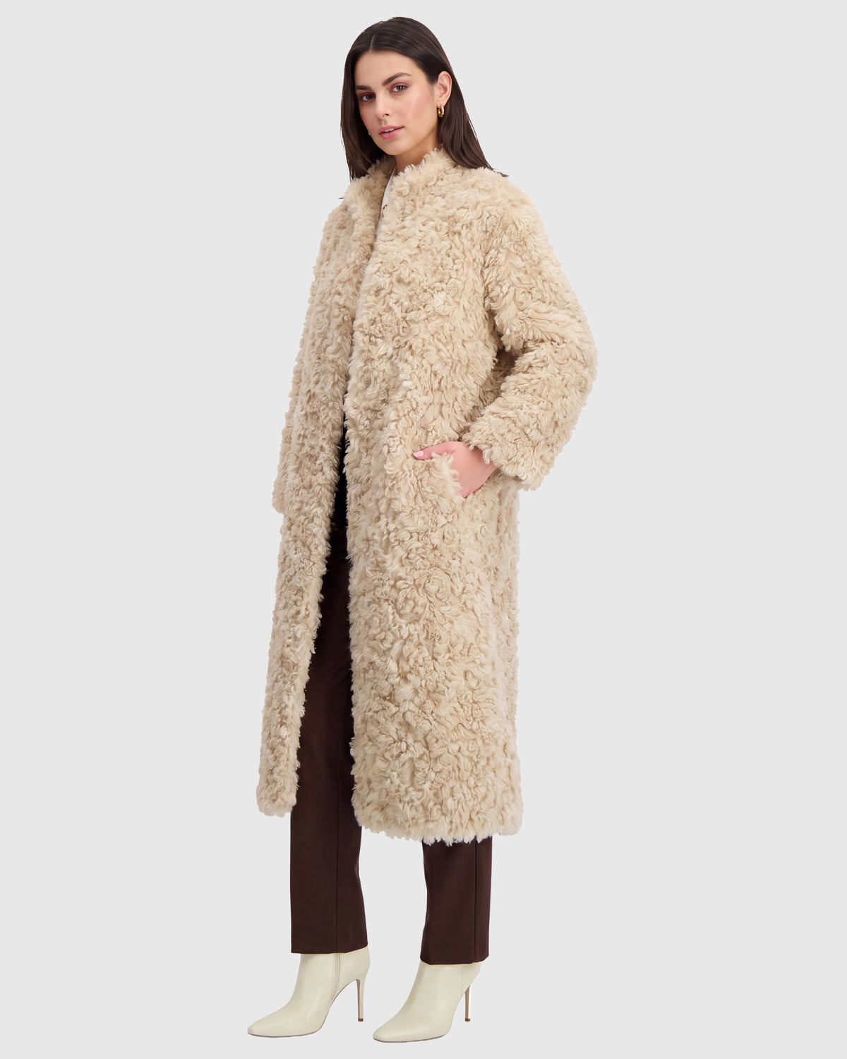 FUR-FREE LAMB (FAUX FUR) COAT
