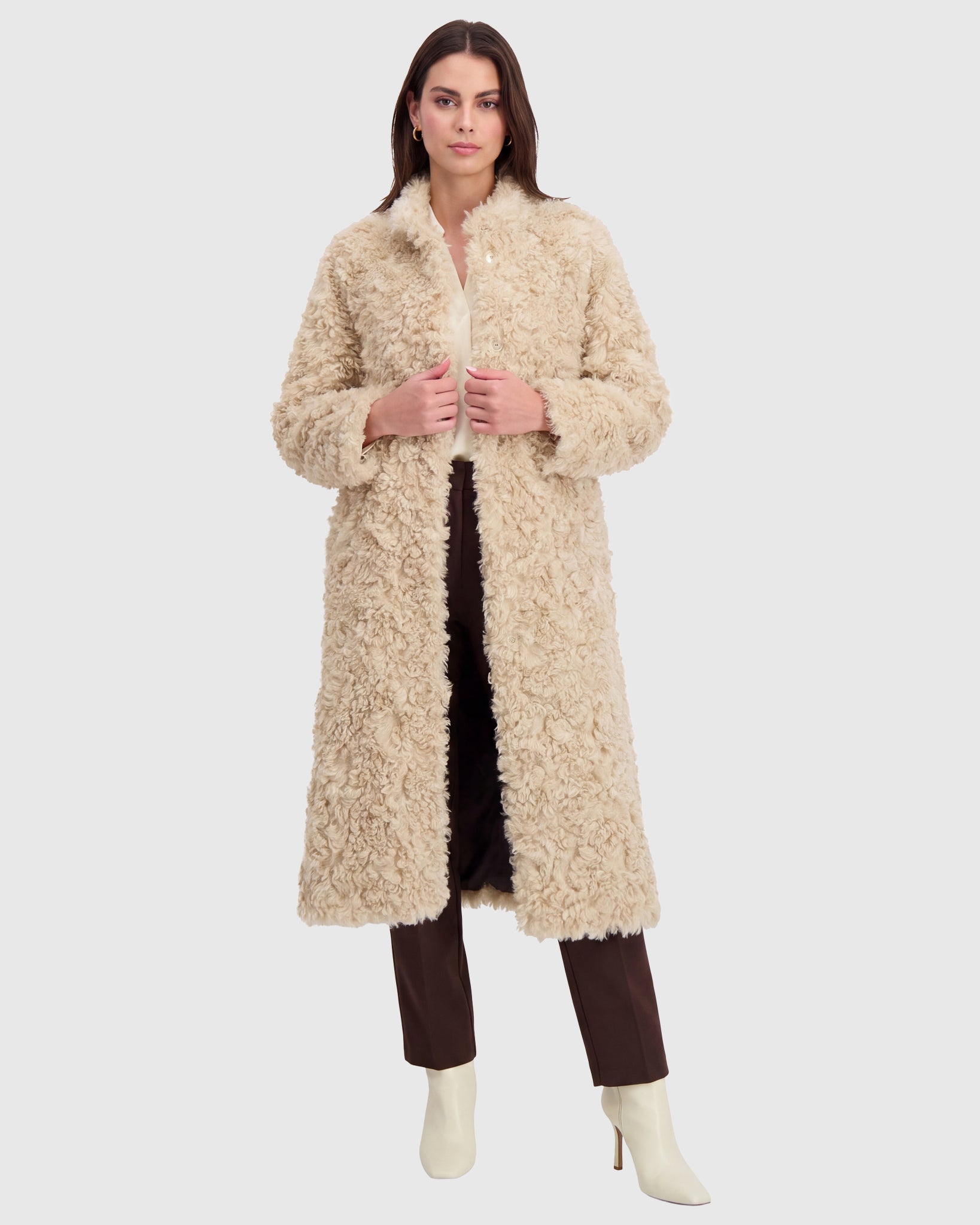 FUR-FREE LAMB (FAUX FUR) COAT