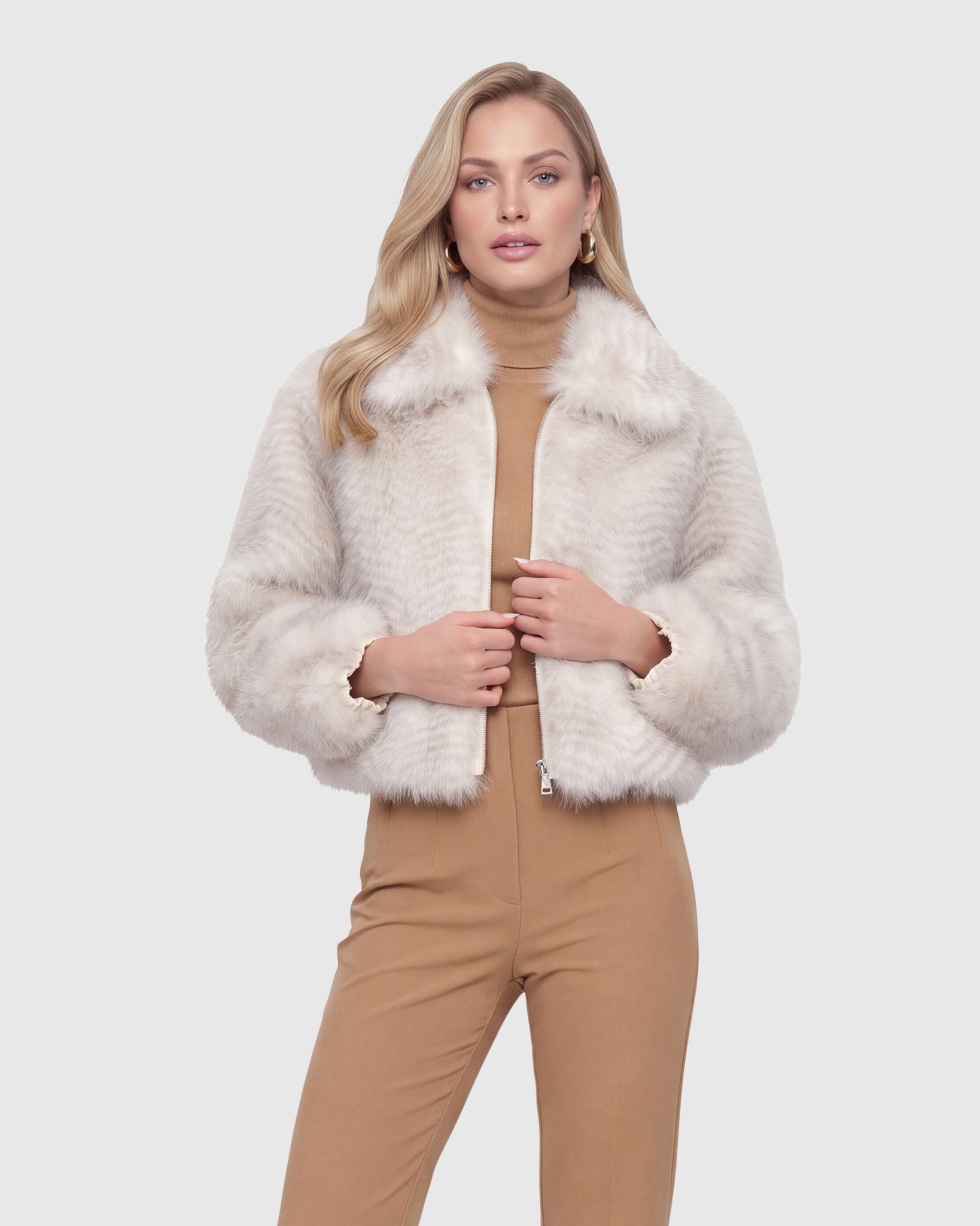 FUR-FREE FOX (FAUX FUR) JACKET