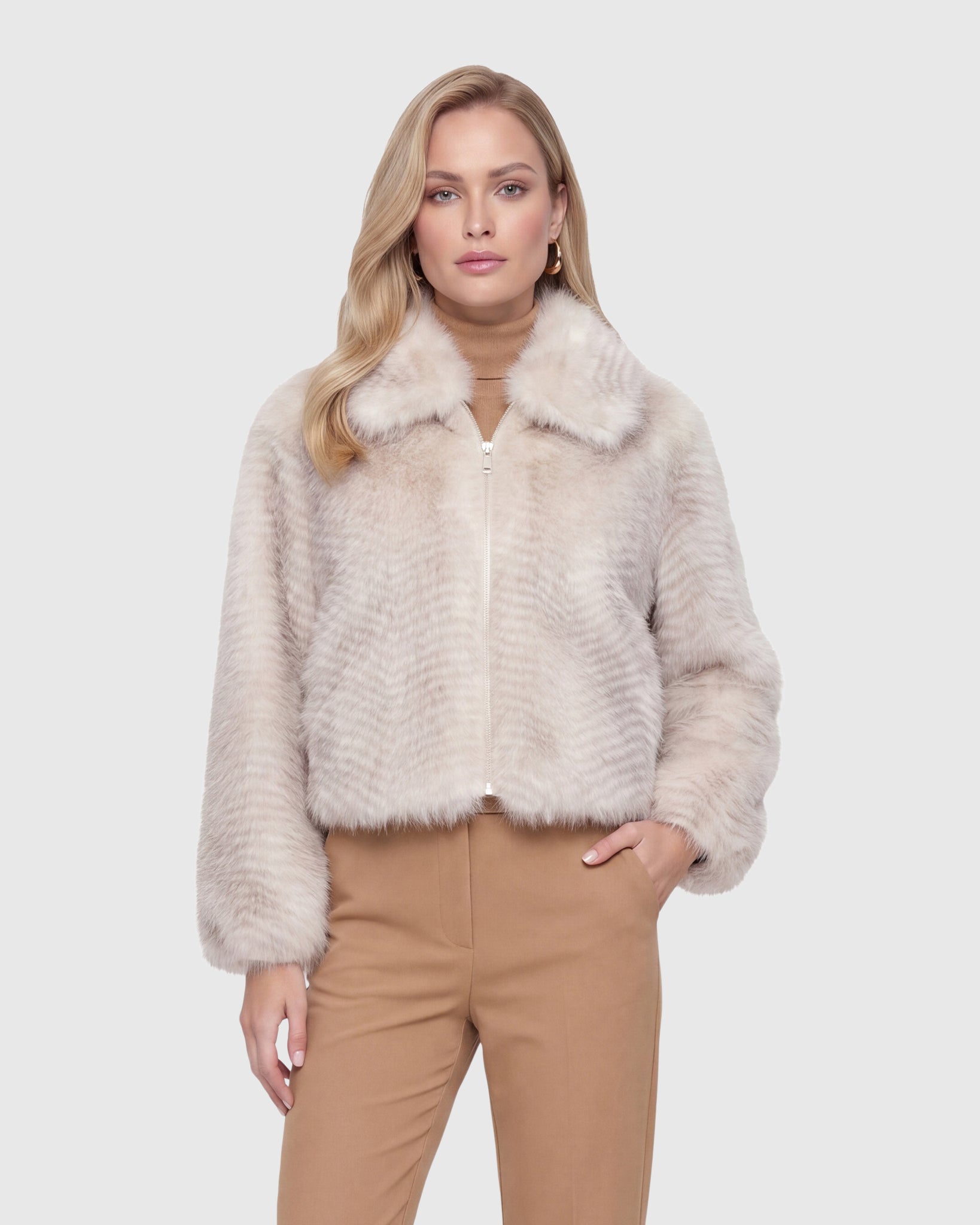 FUR-FREE FOX (FAUX FUR) JACKET