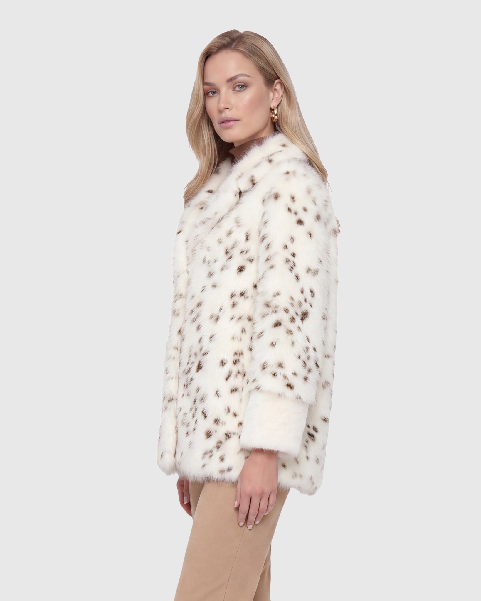 FUR-FREE FOX AND MINK (FAUX FUR) JACKET