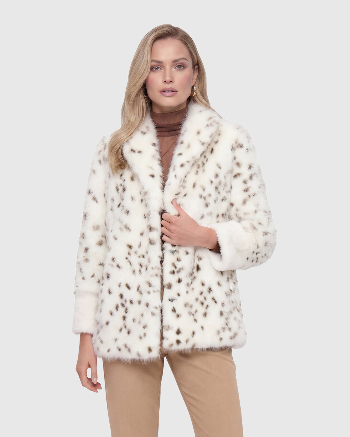 FUR-FREE FOX AND MINK (FAUX FUR) JACKET