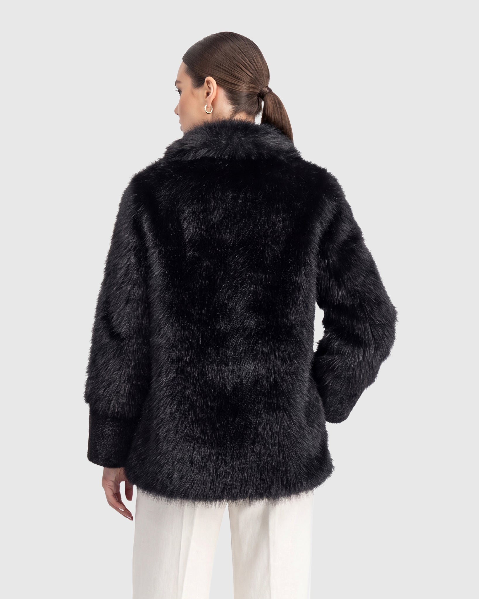 FUR-FREE FOX AND MINK (FAUX FUR) JACKET