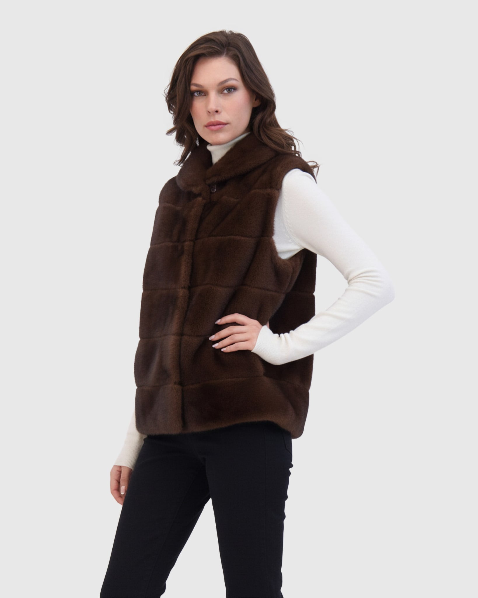 FUR-FREE MINK (FAUX FUR) VEST
