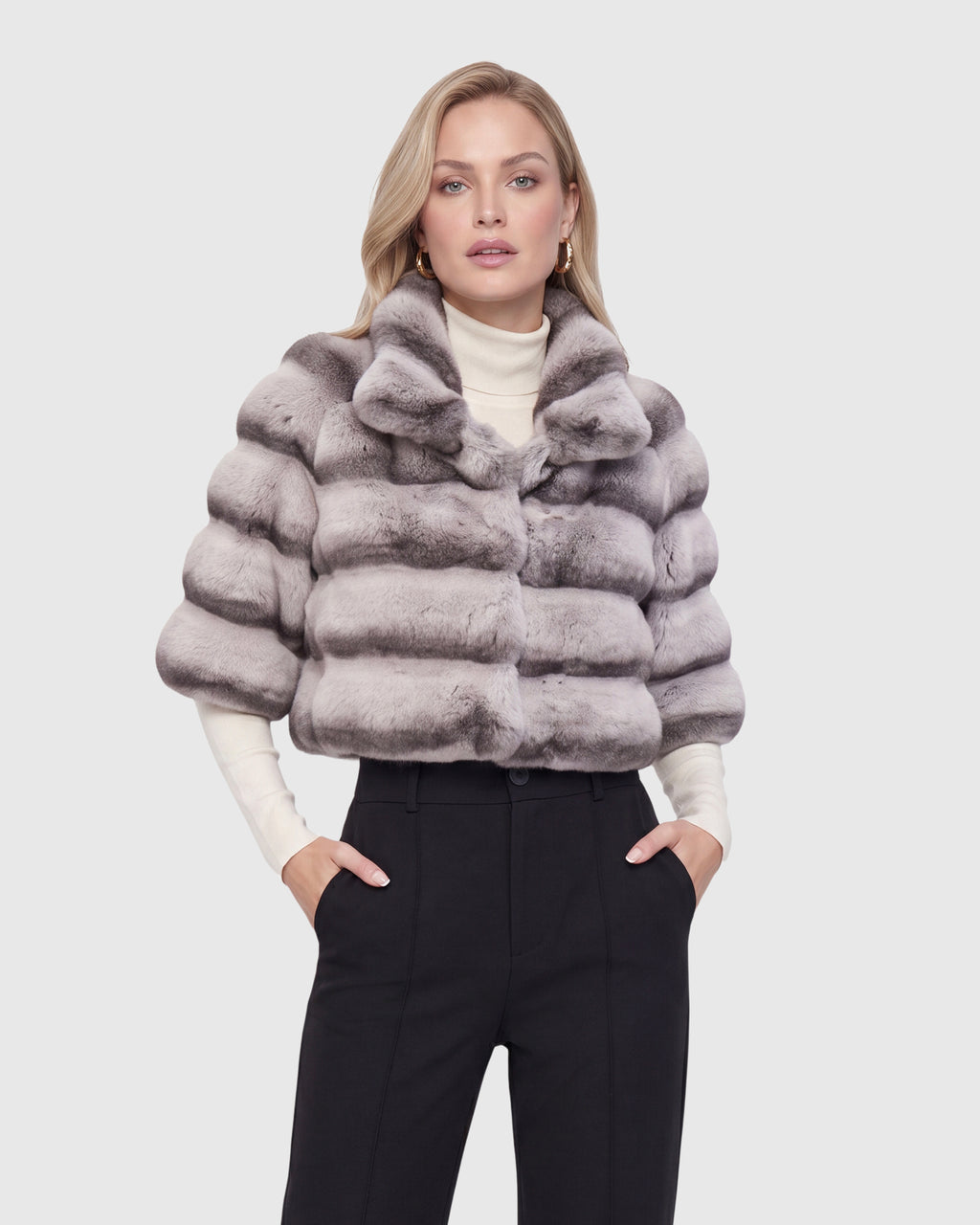 FUR-FREE CHINCHILLA (FAUX FUR) BOLERO
