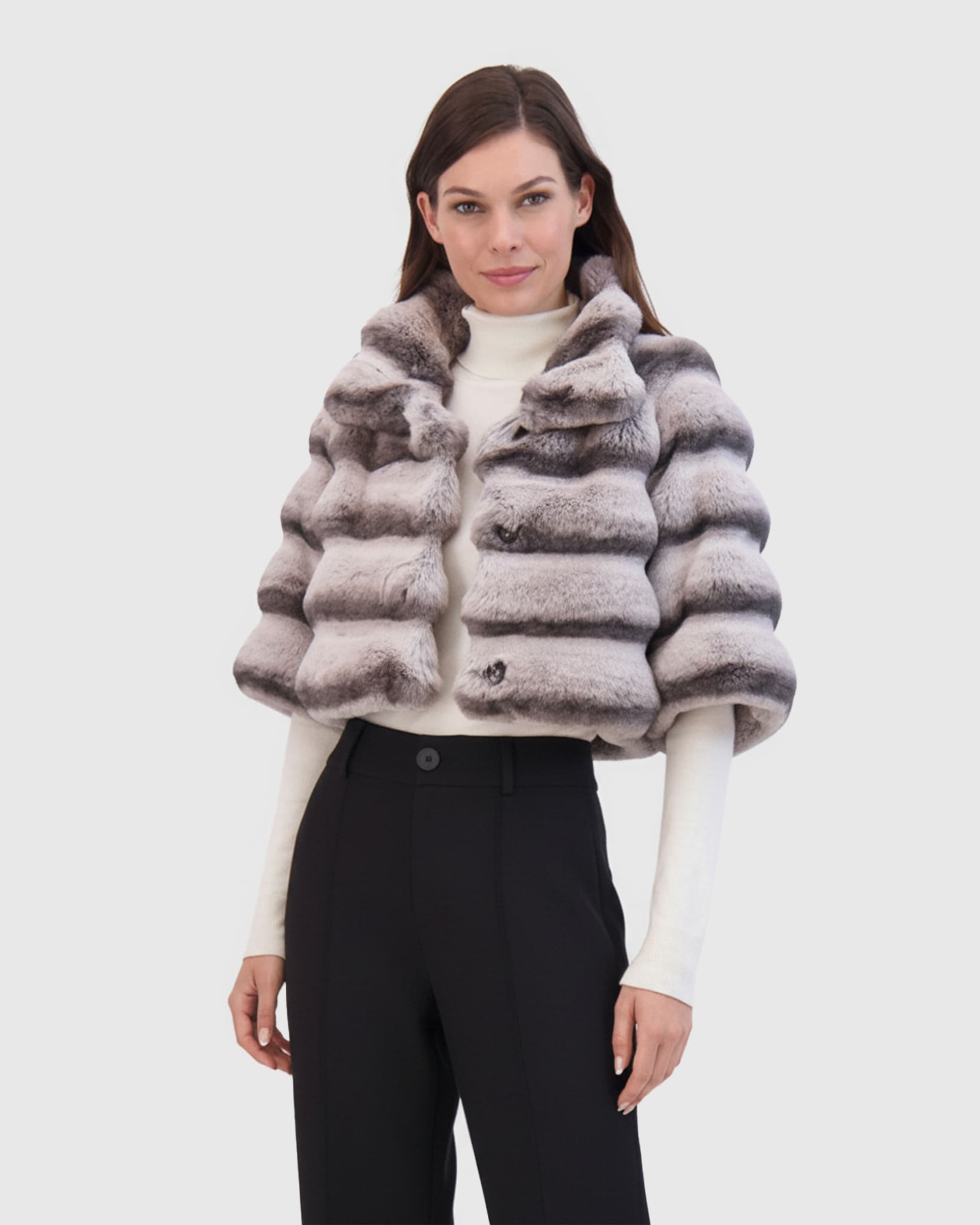 FUR-FREE CHINCHILLA (FAUX FUR) BOLERO