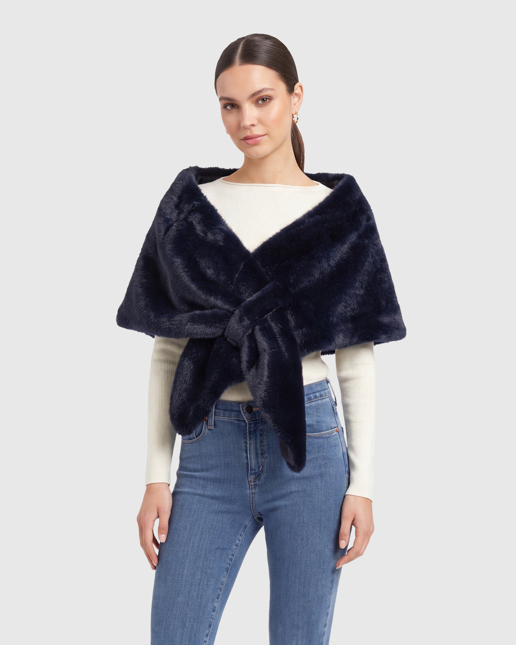 FUR-FREE MINK (FAUX FUR) STOLE