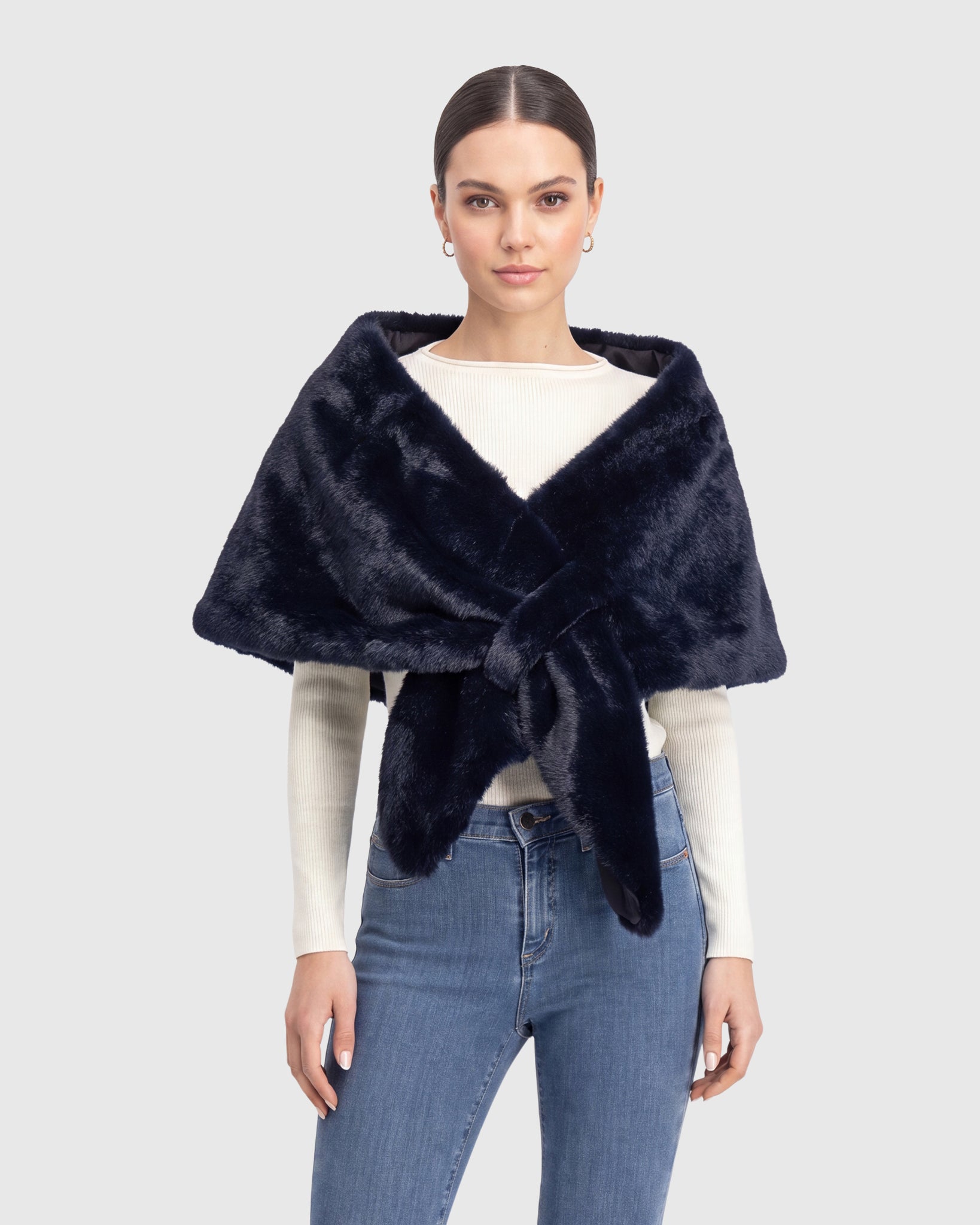 FUR-FREE MINK (FAUX FUR) STOLE