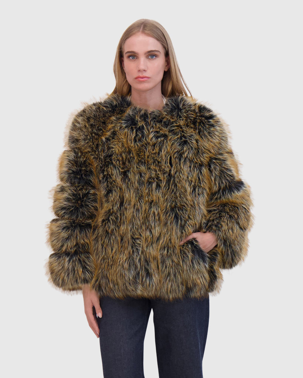 FUR-FREE FOX (FAUX FUR) JACKET