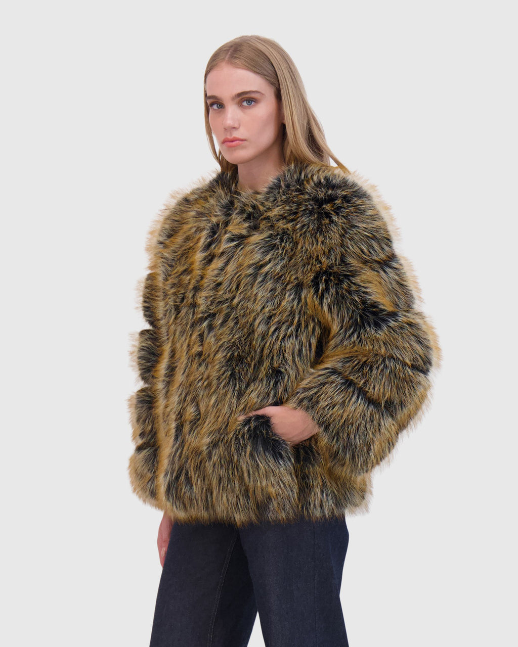 FUR-FREE FOX (FAUX FUR) JACKET