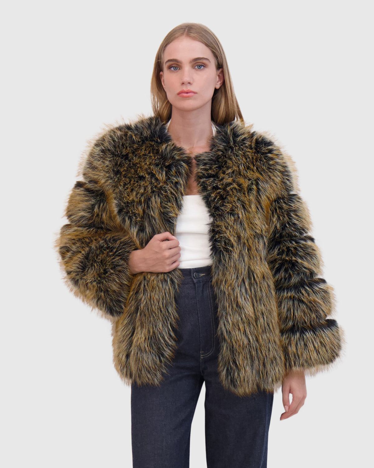 FUR-FREE FOX (FAUX FUR) JACKET
