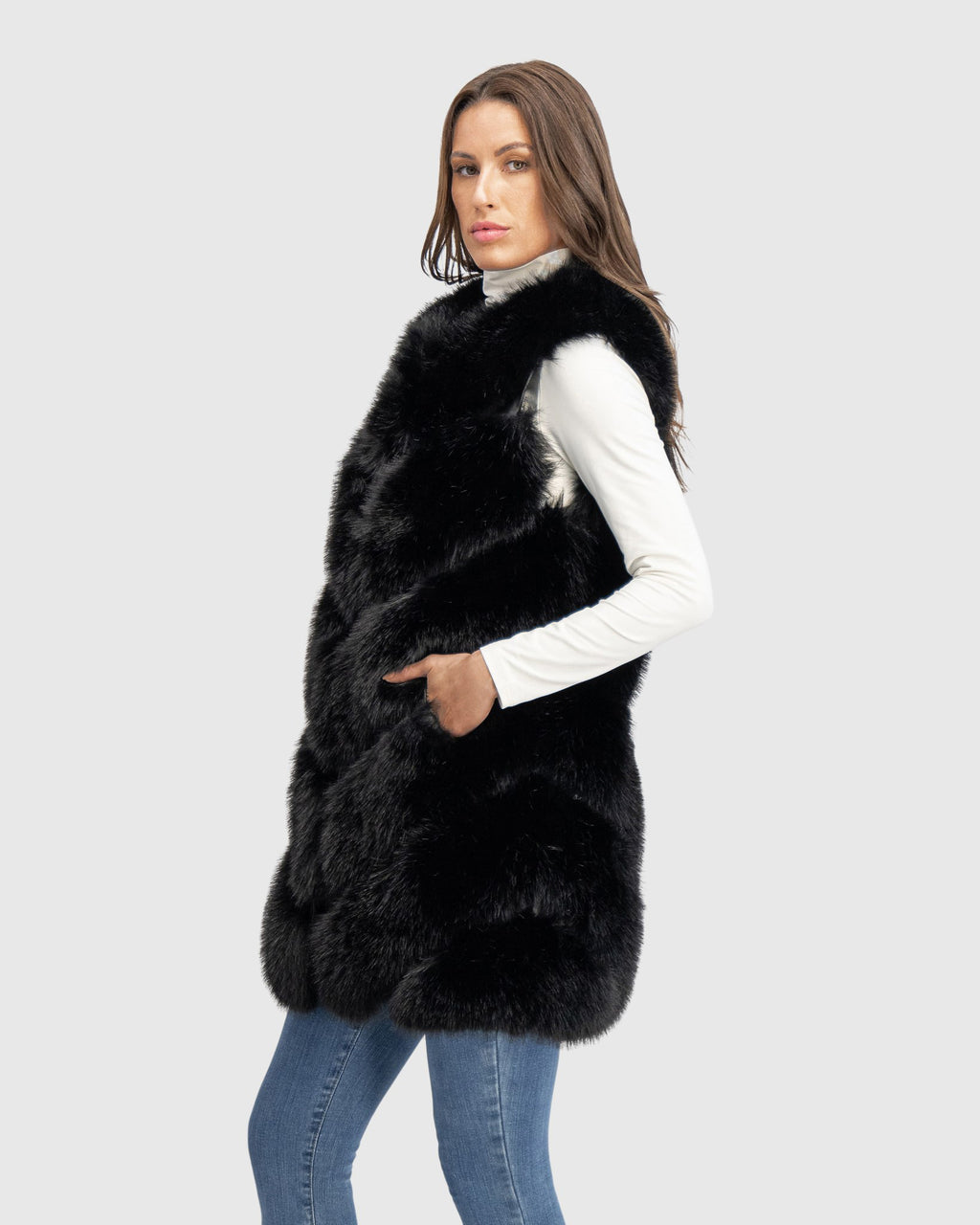 FUR-FREE FOX (FAUX FUR) VEST