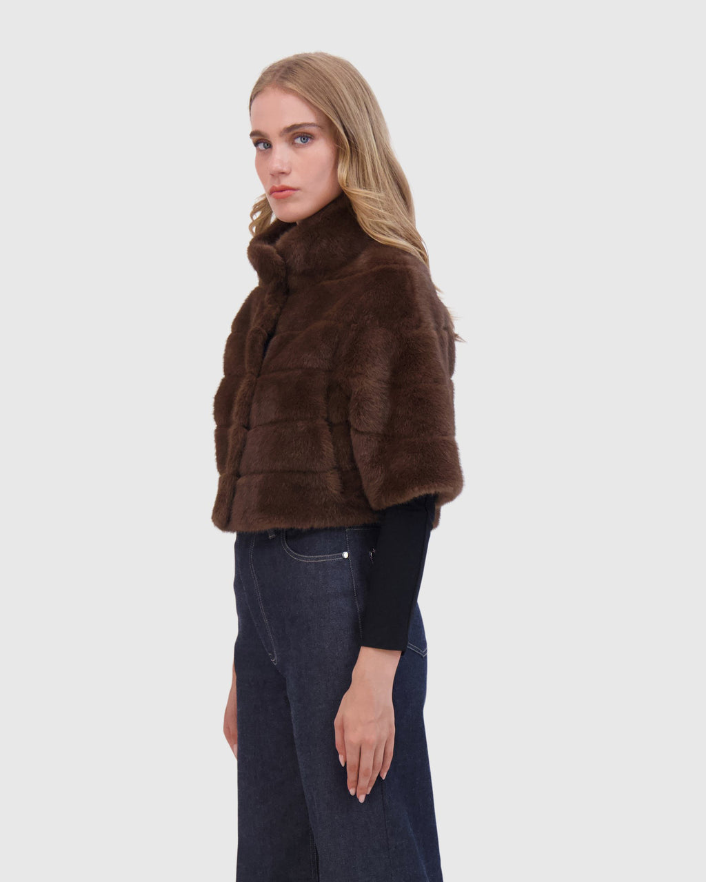 FUR-FREE MINK (FAUX FUR) BOLERO