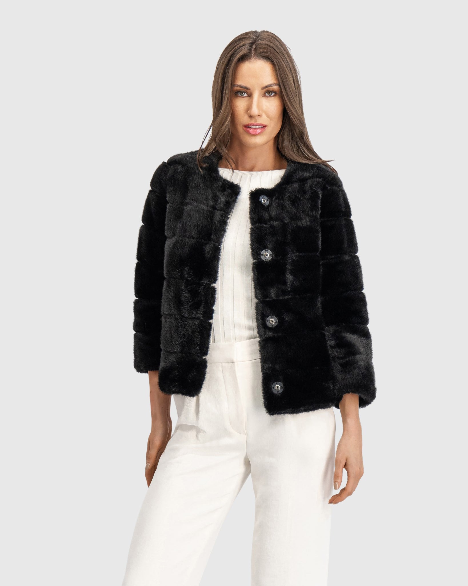 FUR-FREE MINK (FAUX FUR) JACKET